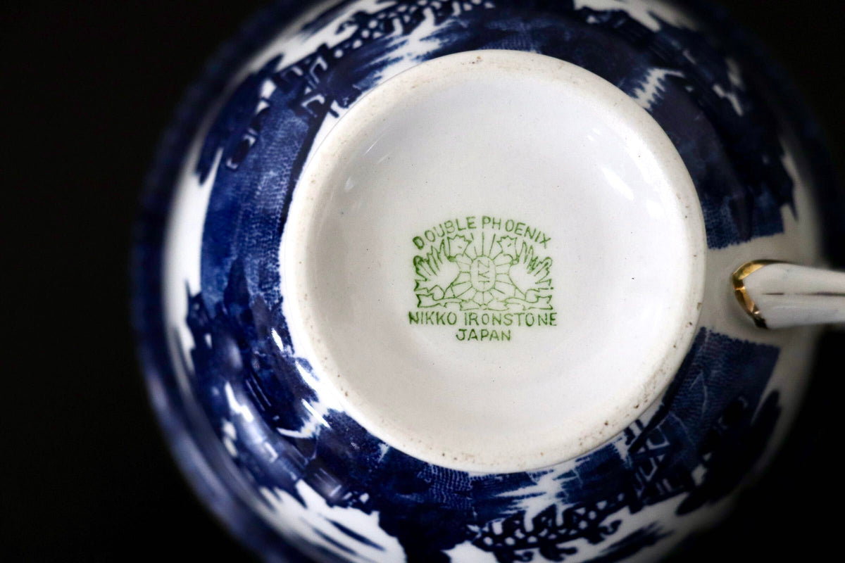 GMJO141I○NIKKO / ニッコー DOUBLE PHOENIX ダブルフェニックス オールドニッコー カップ&ソーサー ヴィンテージ 4客セット 廃盤 稀少