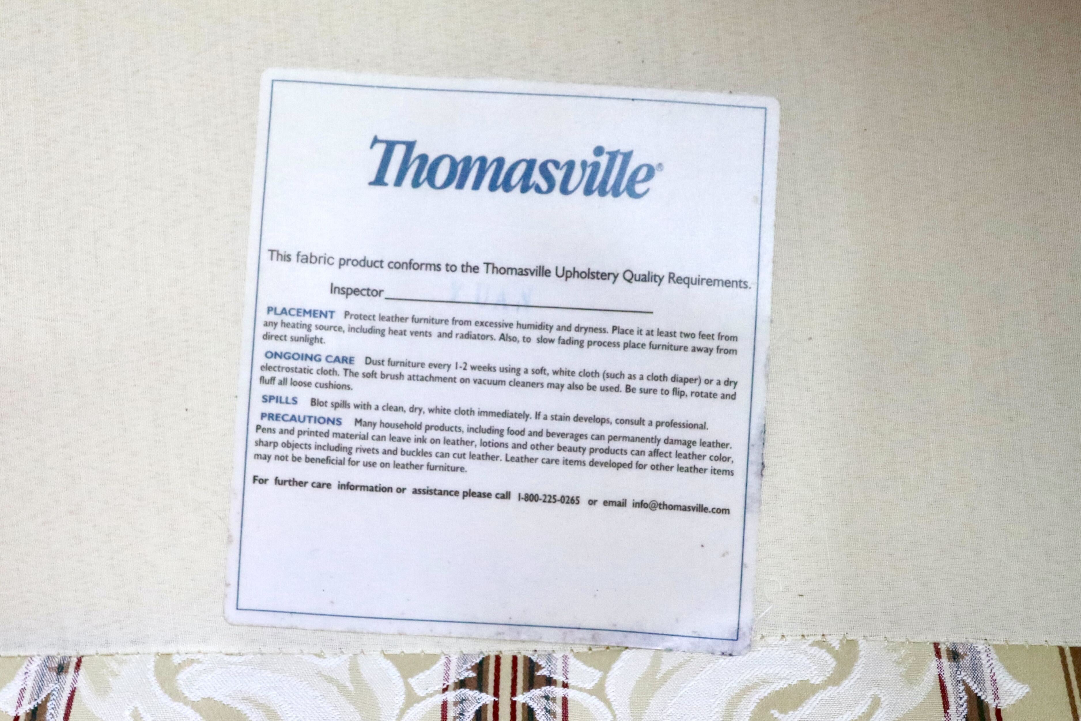 GMIH544A○Thomasville / トーマスビル 2人掛けソファ ラブソファ 長椅子 ファブリック エレガント クラシック