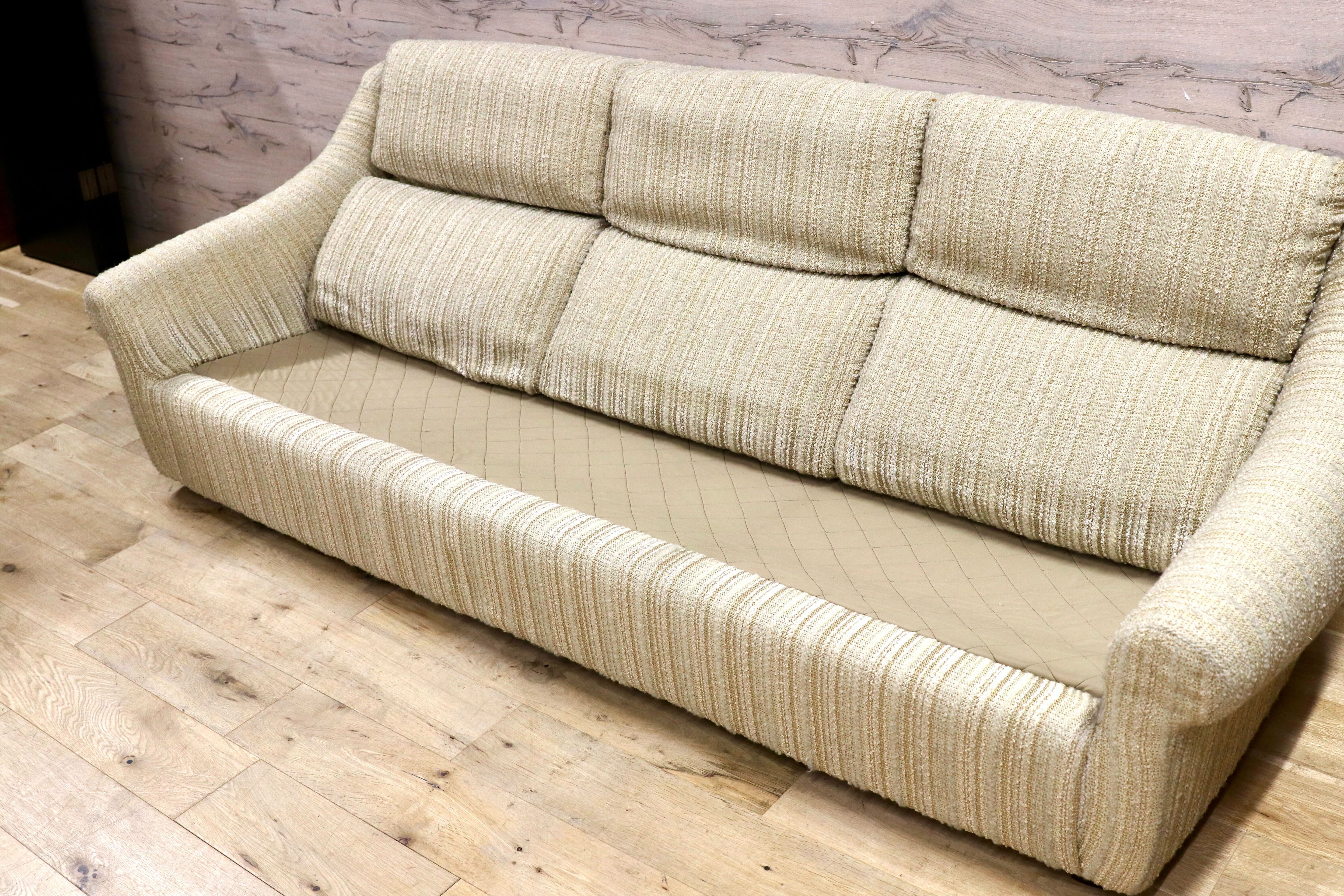 GMIH363B○Overman International スウェーデン製 北欧ヴィンテージ トリプルソファ 3人掛けソファ ラウンジチェア 稀少