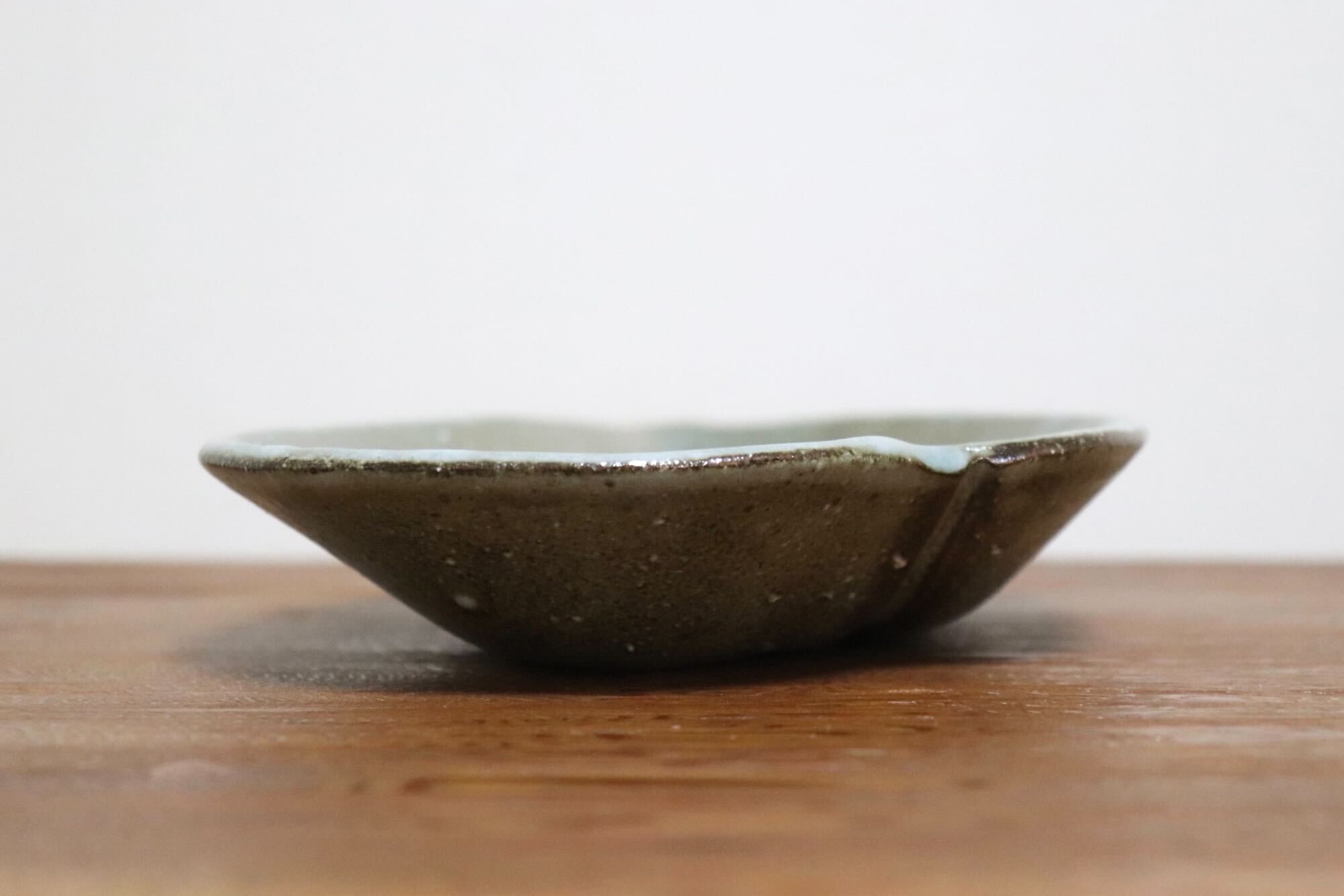 GMIO495M◯丹山窯 丹波焼 葉形皿 陶器 丹波篠山 伝統工芸 未使用