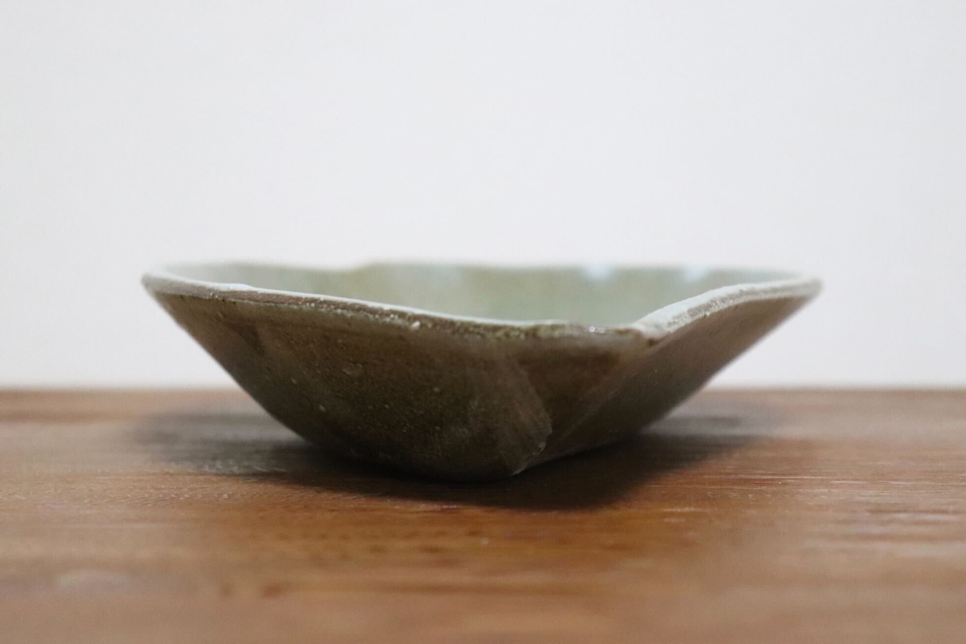 GMIO495M◯丹山窯 丹波焼 葉形皿 陶器 丹波篠山 伝統工芸 未使用