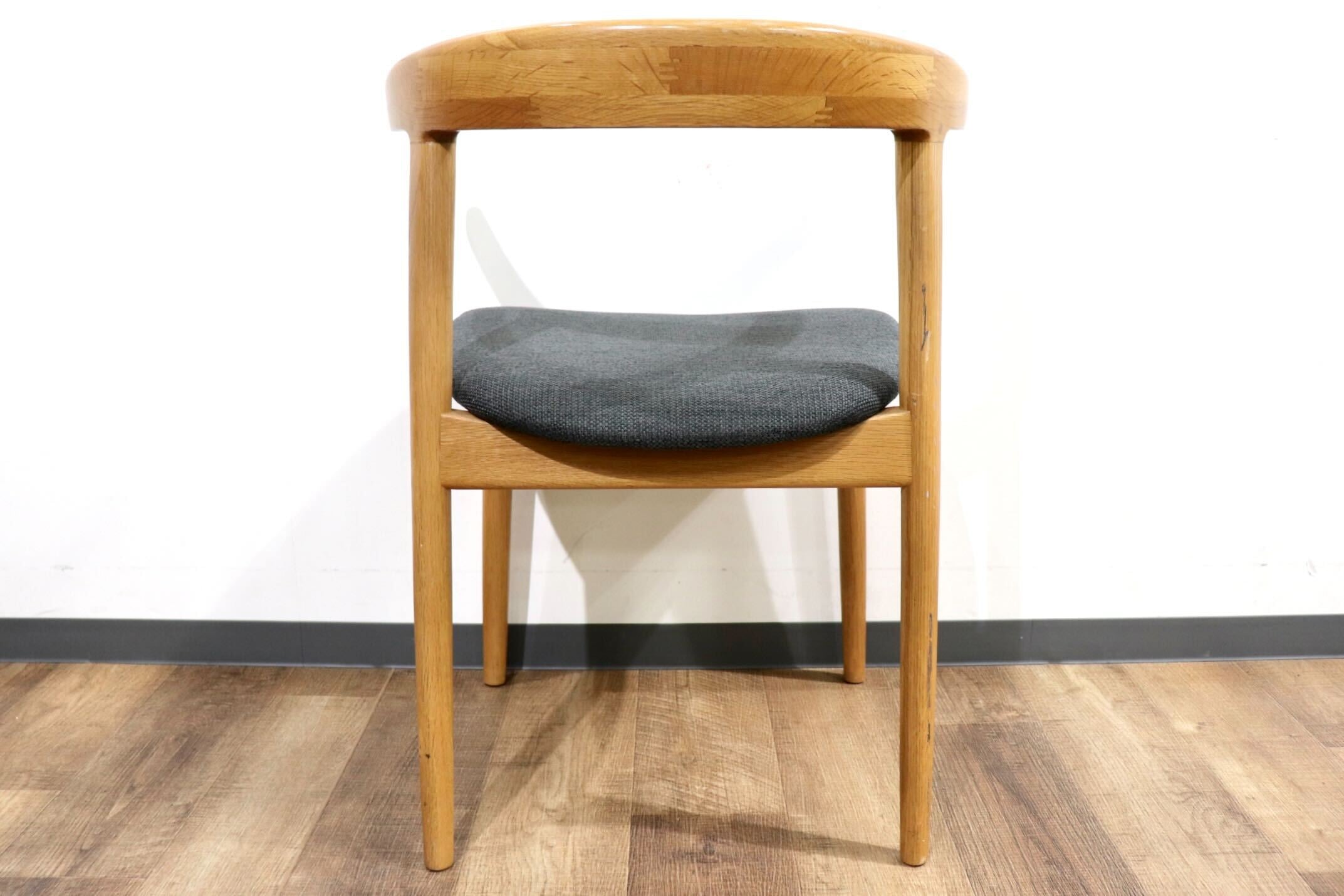 GMHN275C○北欧スタイル ダイニングチェア アームチェア 食卓椅子 椅子 チェア シンプル ナチュラル グレー オーク材 モダン 検) TOMOSU