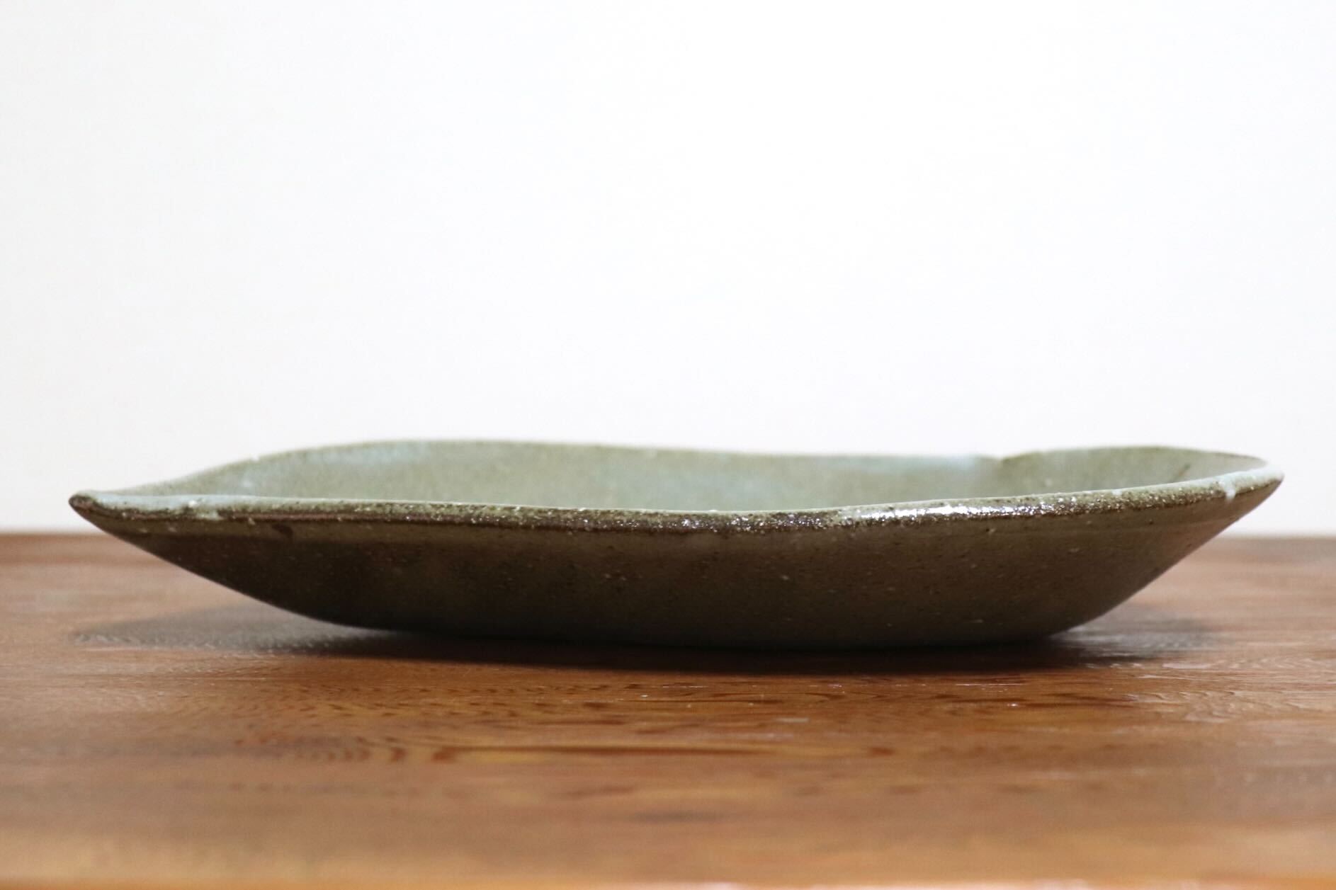 GMIO495O◯丹山窯 丹波焼 葉形皿 陶器 丹波篠山 伝統工芸 未使用