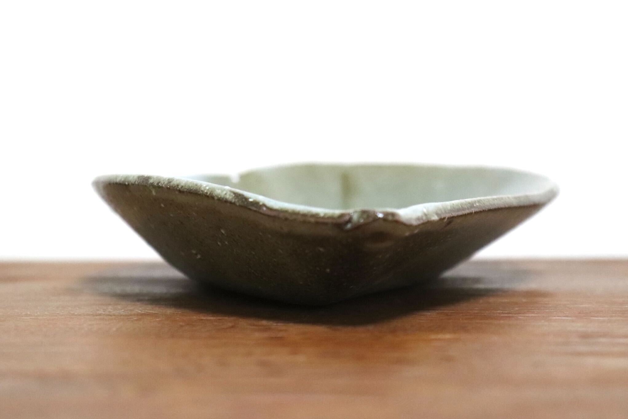 GMIO495O◯丹山窯 丹波焼 葉形皿 陶器 丹波篠山 伝統工芸 未使用