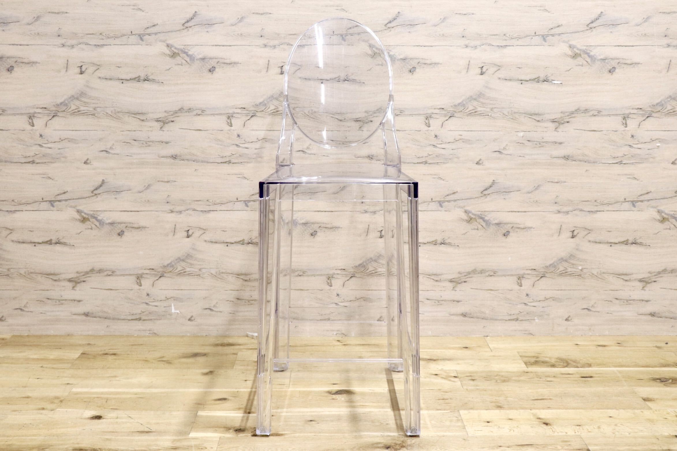 GMJS117○Kartell / カルテル ONE MORE ワンモア 65 椅子 カウンターチェア ハイスツール バーチェア クリア モダン 定価約7.7万