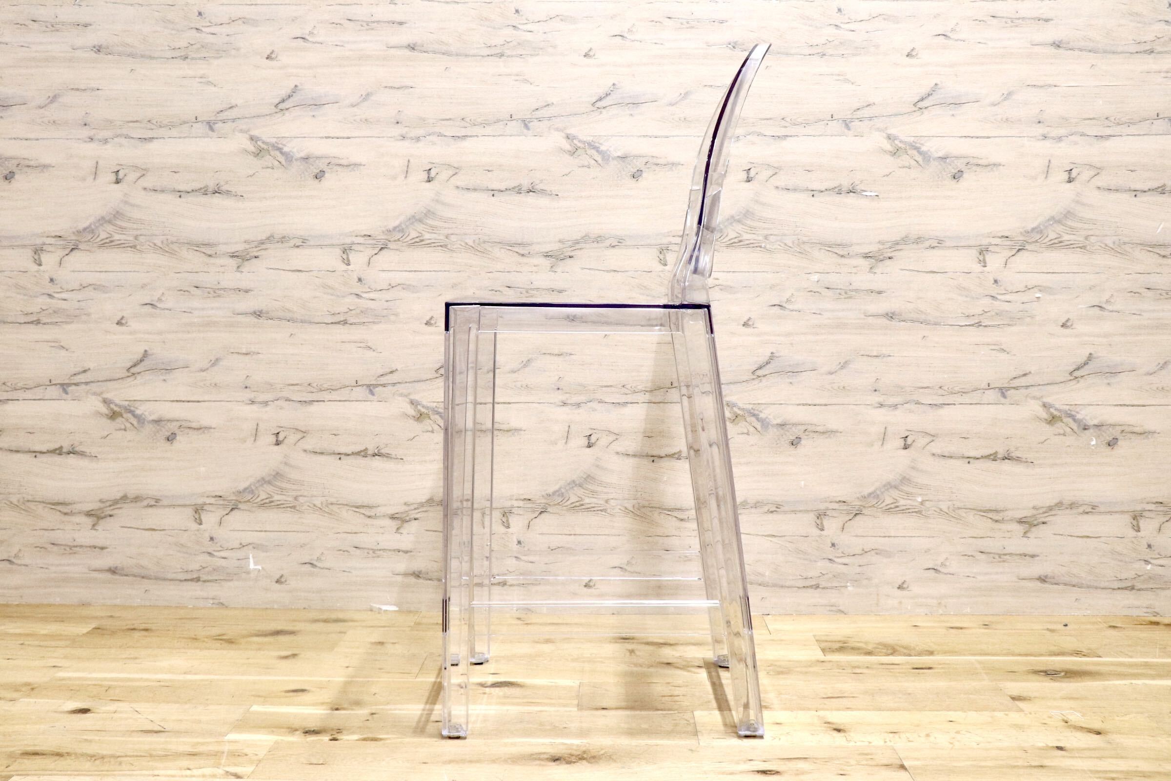 GMJS117○Kartell / カルテル ONE MORE ワンモア 65 椅子 カウンターチェア ハイスツール バーチェア クリア モダン 定価約7.7万