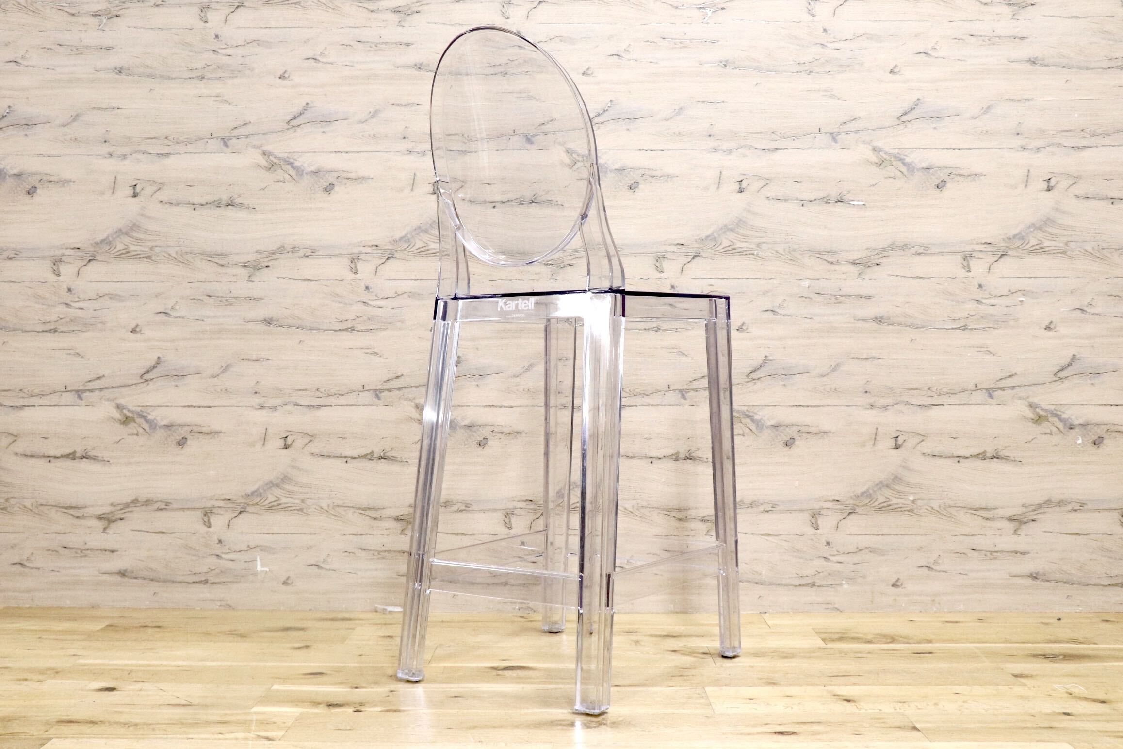 GMJS117○Kartell / カルテル ONE MORE ワンモア 65 椅子 カウンターチェア ハイスツール バーチェア クリア モダン 定価約7.7万