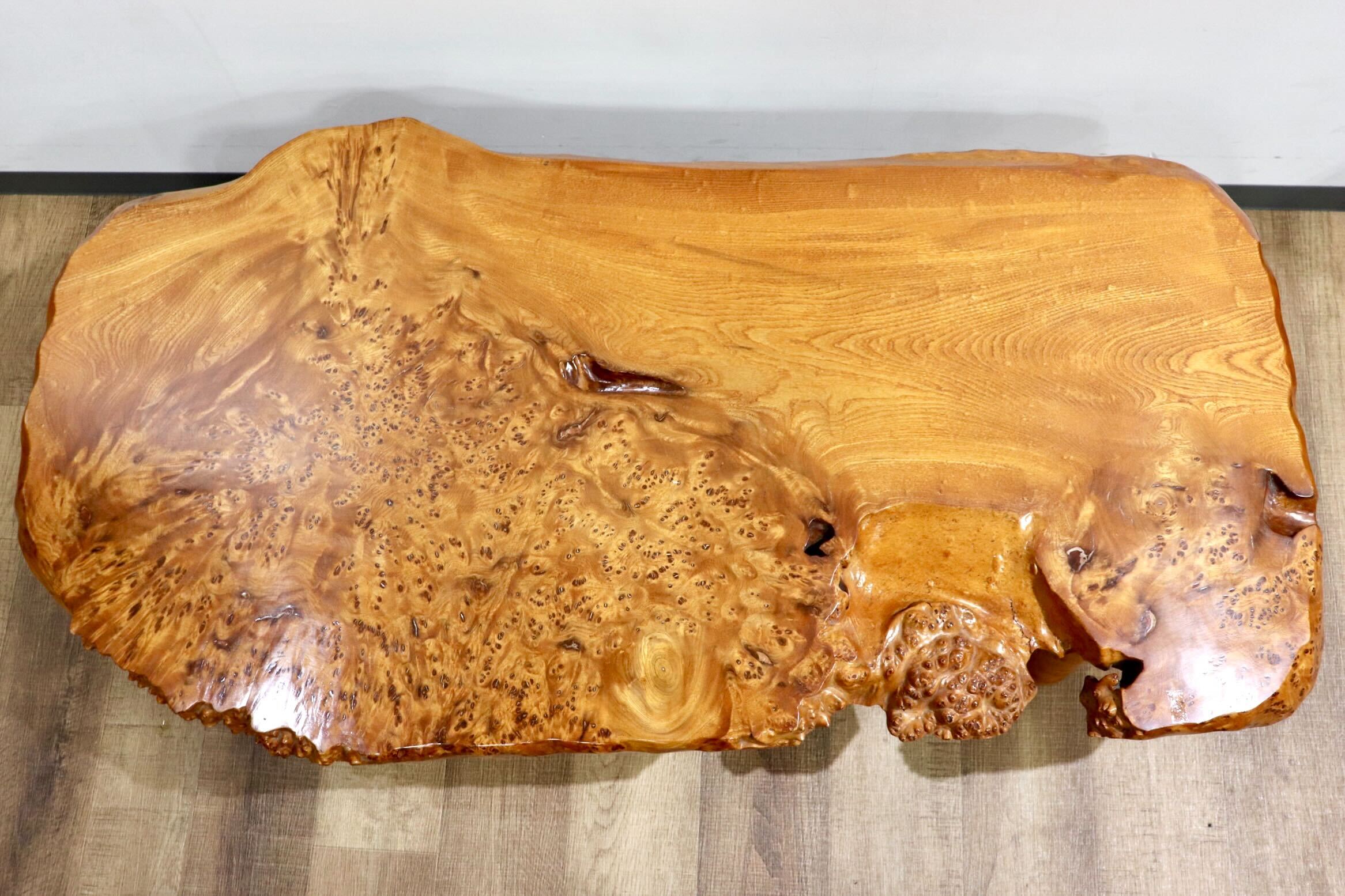 GMHH444○座卓 センターテーブル ローテーブル リビングテーブル 座敷机 和家具 玉杢 座敷 和室 伝統工芸 和モダン 稀少