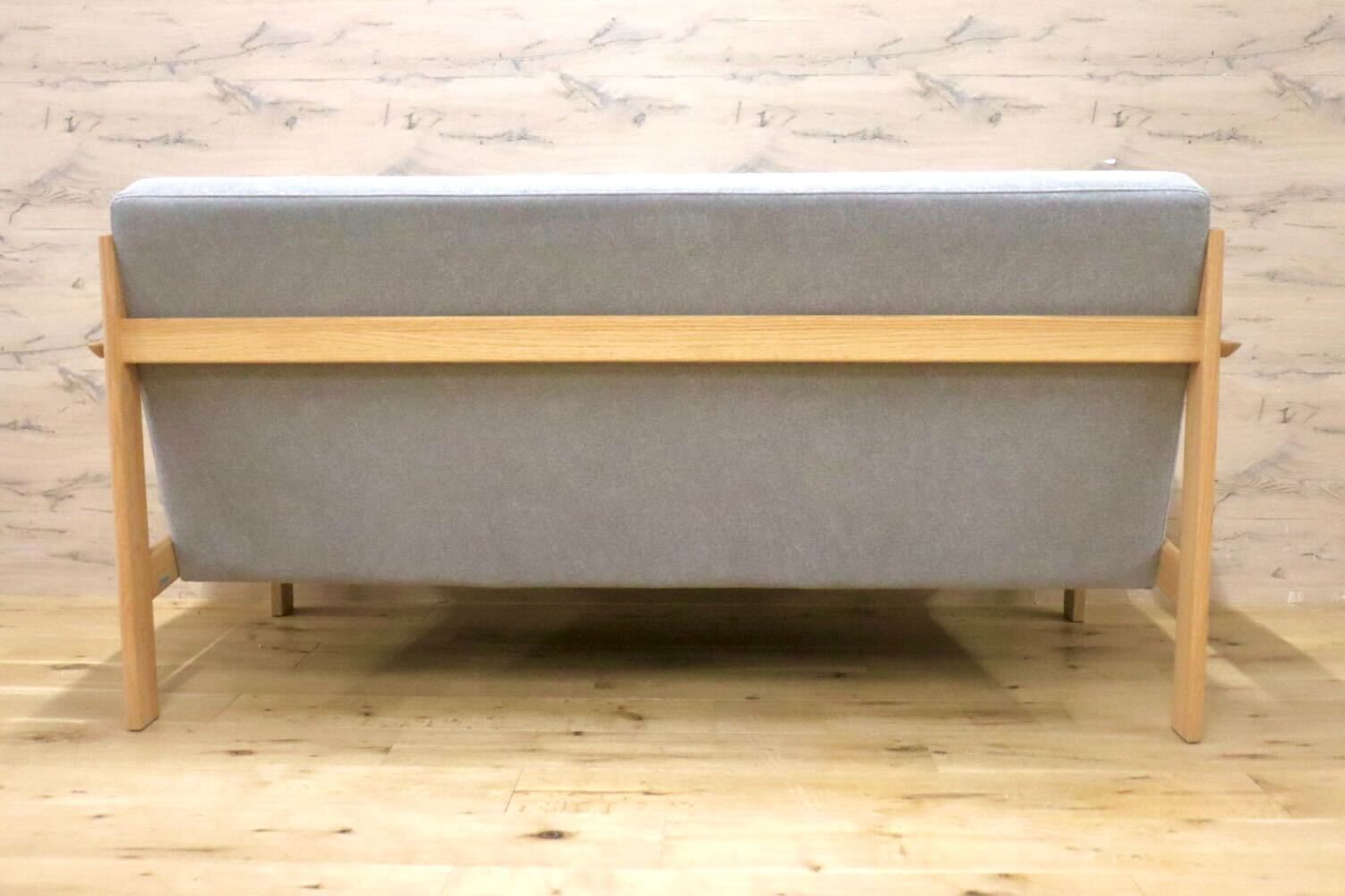 GMIH484○Chitano / チターノ karimoku カリモク 3人掛けソファ トリプルソファ ファブリック オーク材 ナチュラル 国産家具 展示品