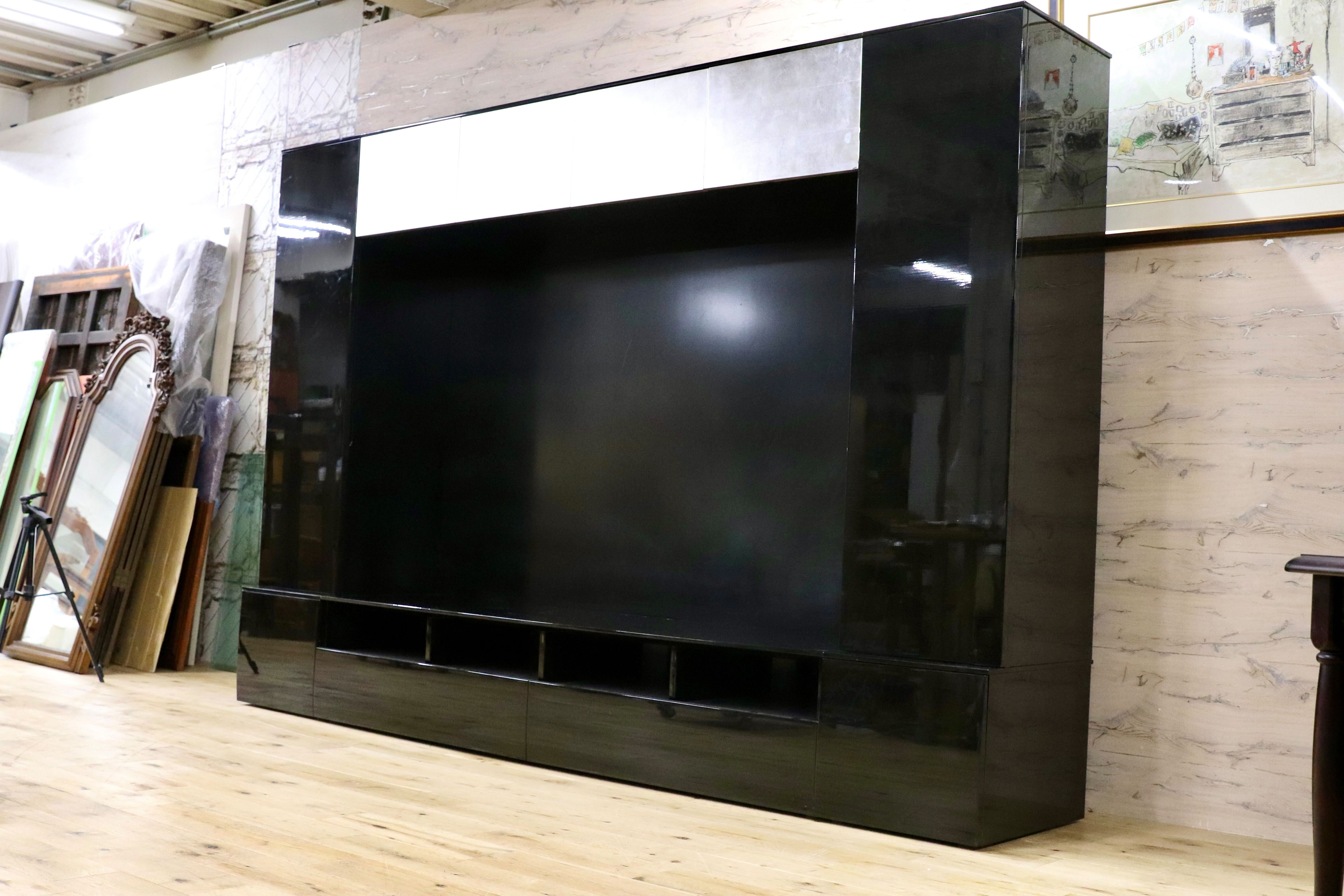 GMFF22○松創 / MATSUSO IDC大塚家具 最高級シカモア材 大型シアターボード リビングボード 壁面収納 TVボード 府中家具 モダン 約450万