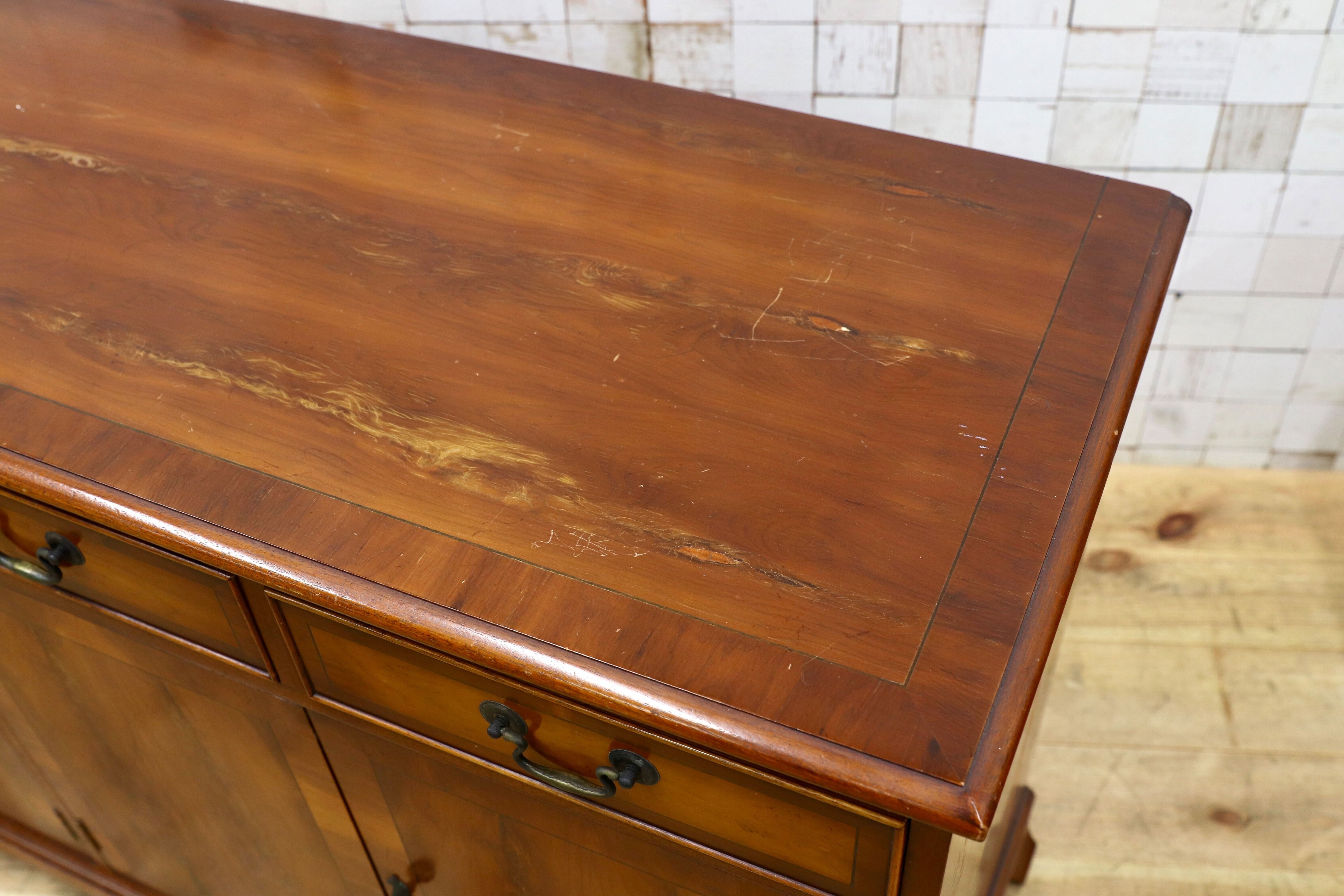 GMIK708○Bradley / ブラッドリー 英国 イギリス アンティーク キャビネット サイドボード リビングボード チェスト 西洋ヴィンテージ 稀少