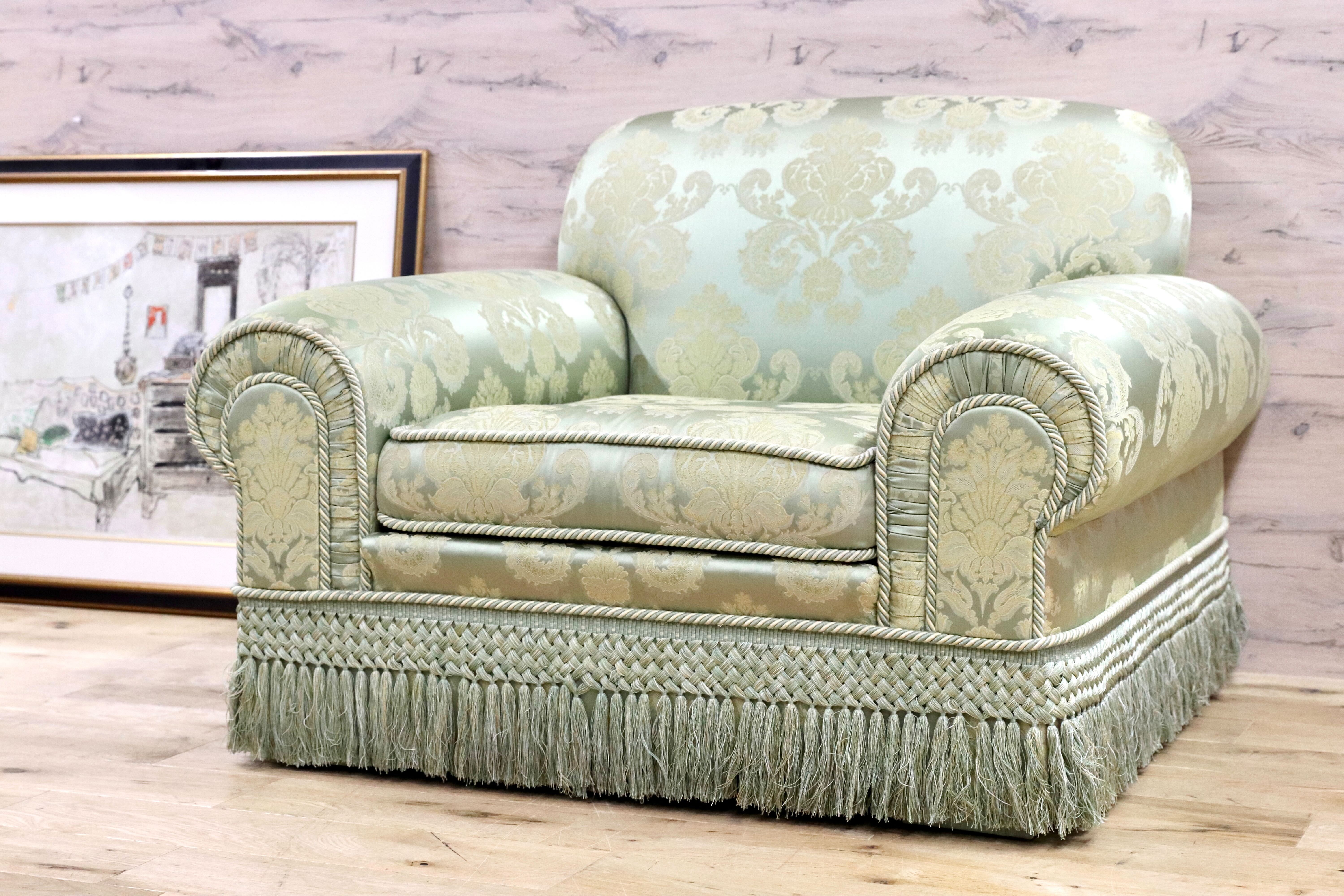 GMGS150○upholster 最高級 シングルソファ 1人掛けソファ 西洋 ラグジュアリー ヨーロッパ クラシック 輸入家具 検）ドレクセル  ART FORMA