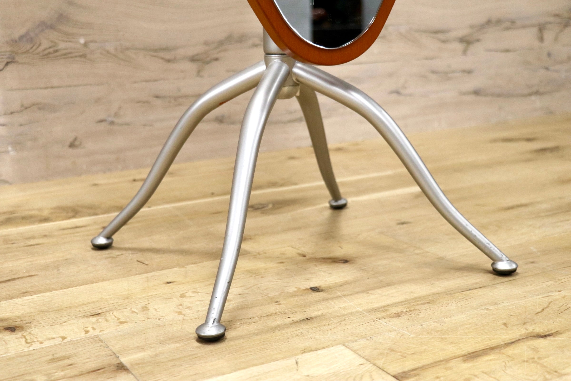 GMJS167A○Calligaris / カリガリス イタリア製 姿見 スタンドミラー 3本脚スタンドミラー 鏡 インテリア チェリー材 ミッドセンチュリー