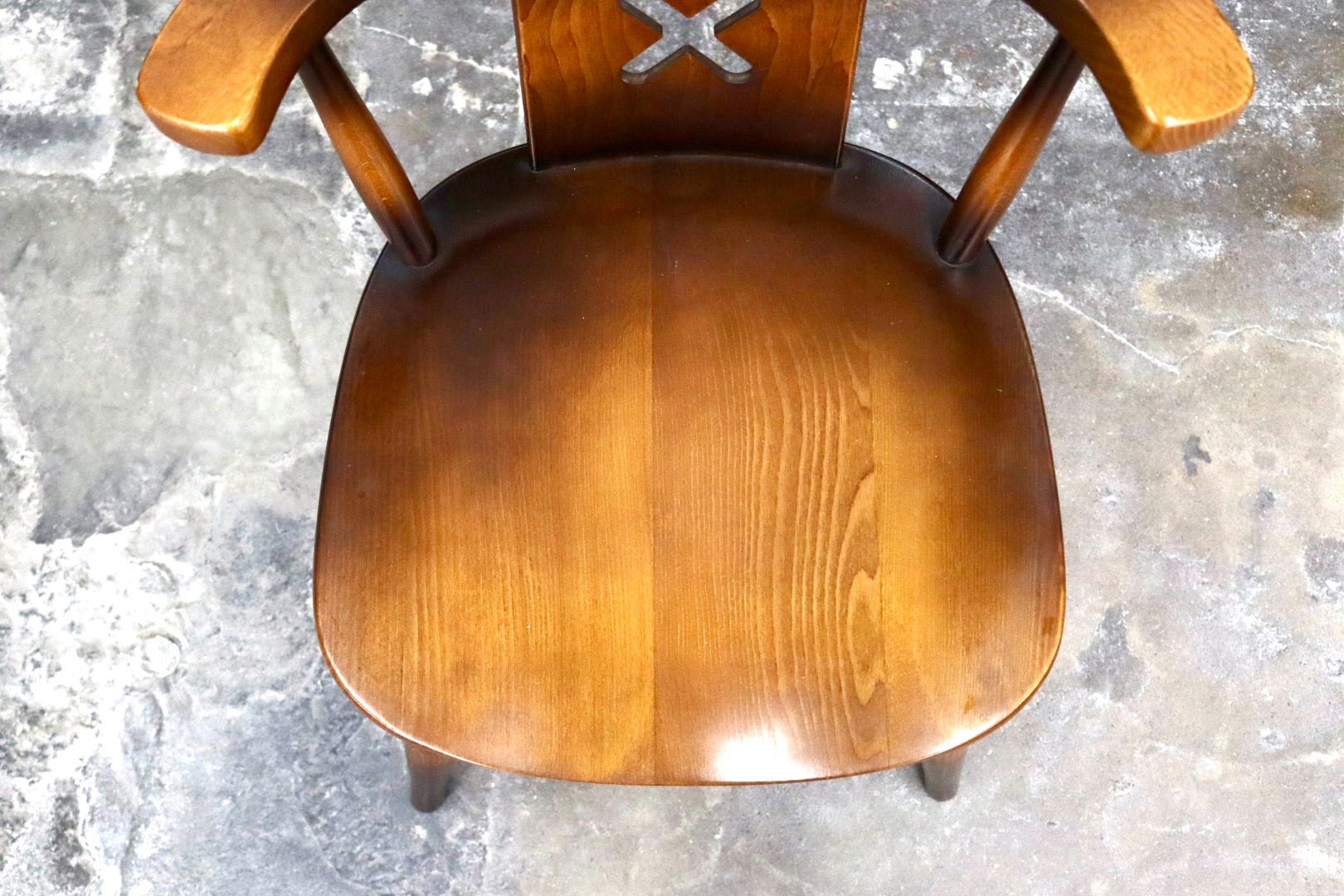 GMJK57A○飛騨産業 / HIDA キツツキ アームレスチェア ダイニングチェア 食卓椅子 椅子 木製 カントリー レトロ ヴィンテージ