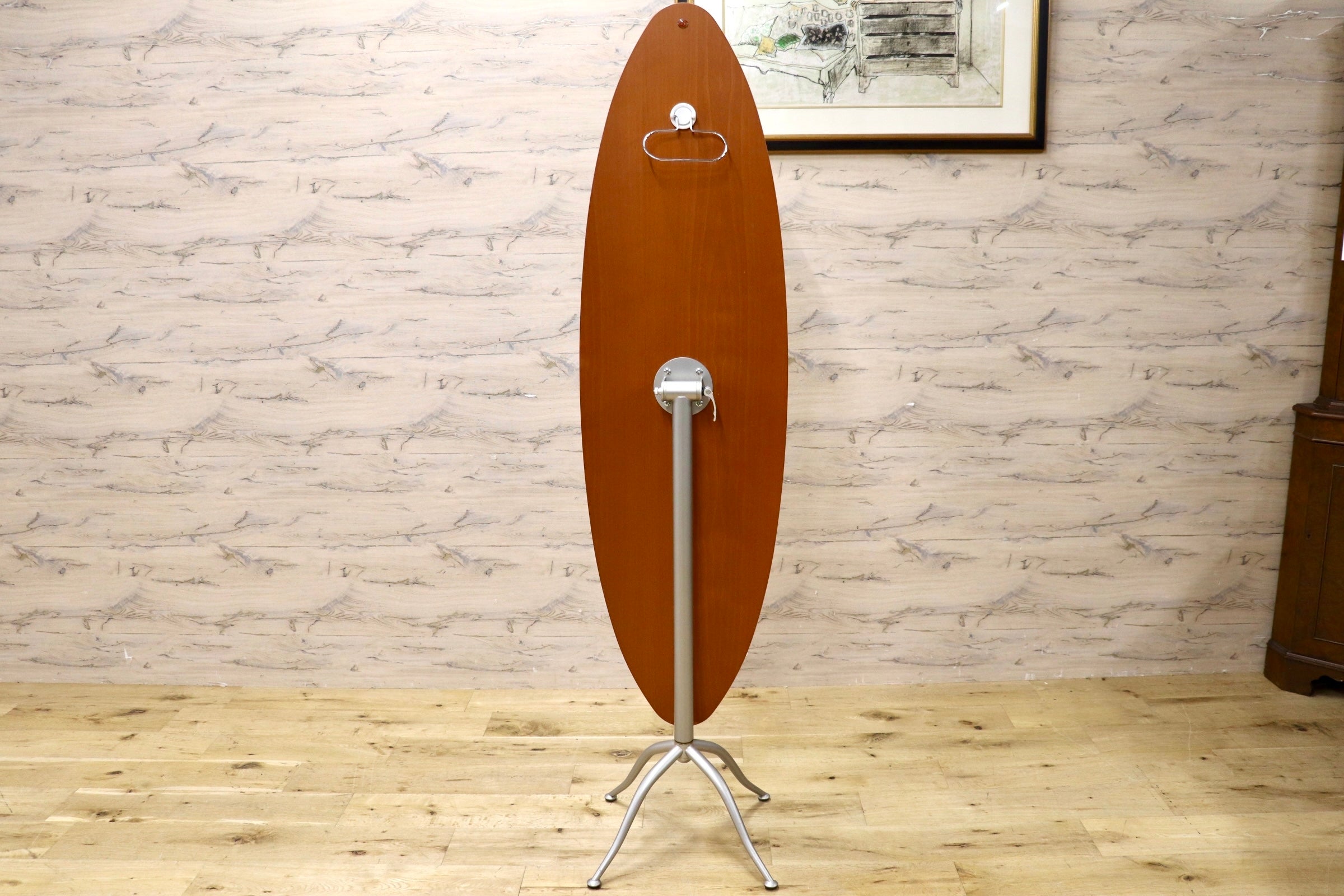 GMJS167B○Calligaris / カリガリス イタリア製 姿見 スタンドミラー 3本脚スタンドミラー 鏡 インテリア チェリー材 ミッドセンチュリー
