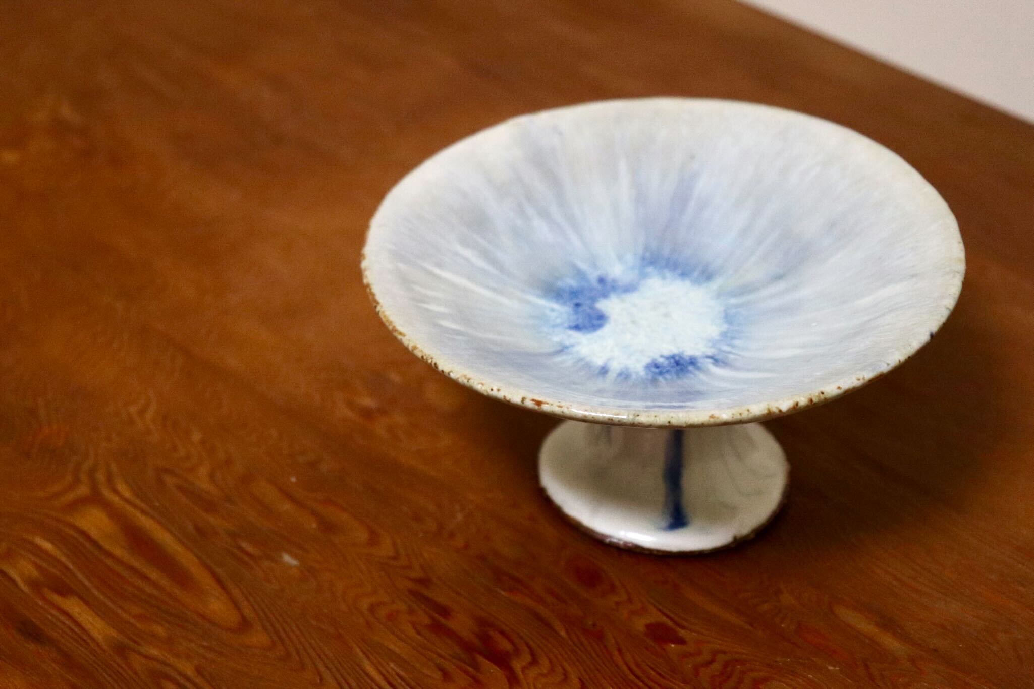 GMIO557B◯丹文窯 丹波焼 高杯皿 陶器 伝統工芸 丹波篠山 未使用