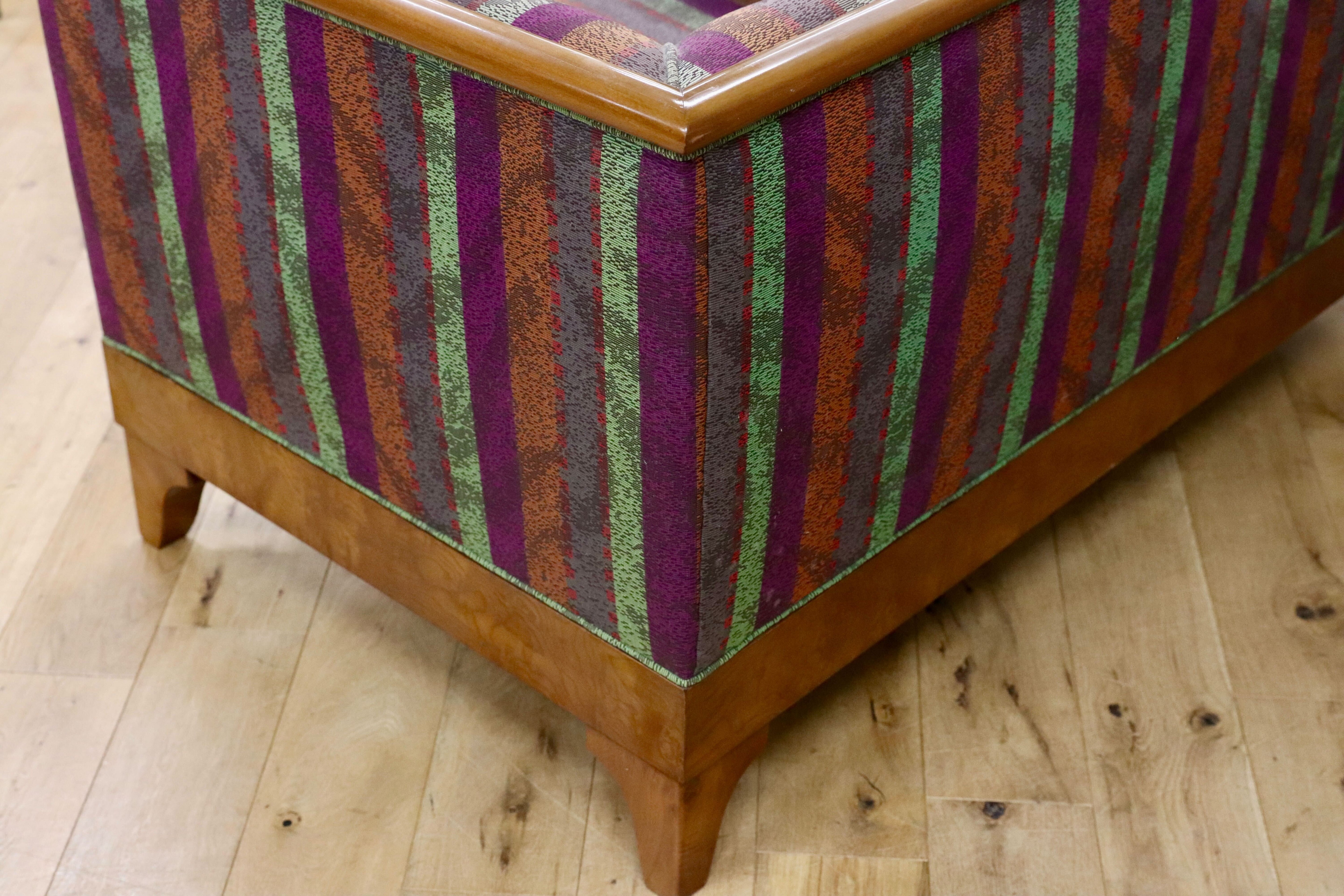 GMGK569○クラシック モダン 2人掛けソファ ラブソファ 2シーター 西洋 アンティーク調 イタリー エレガント ソファ 椅子 ストライプ