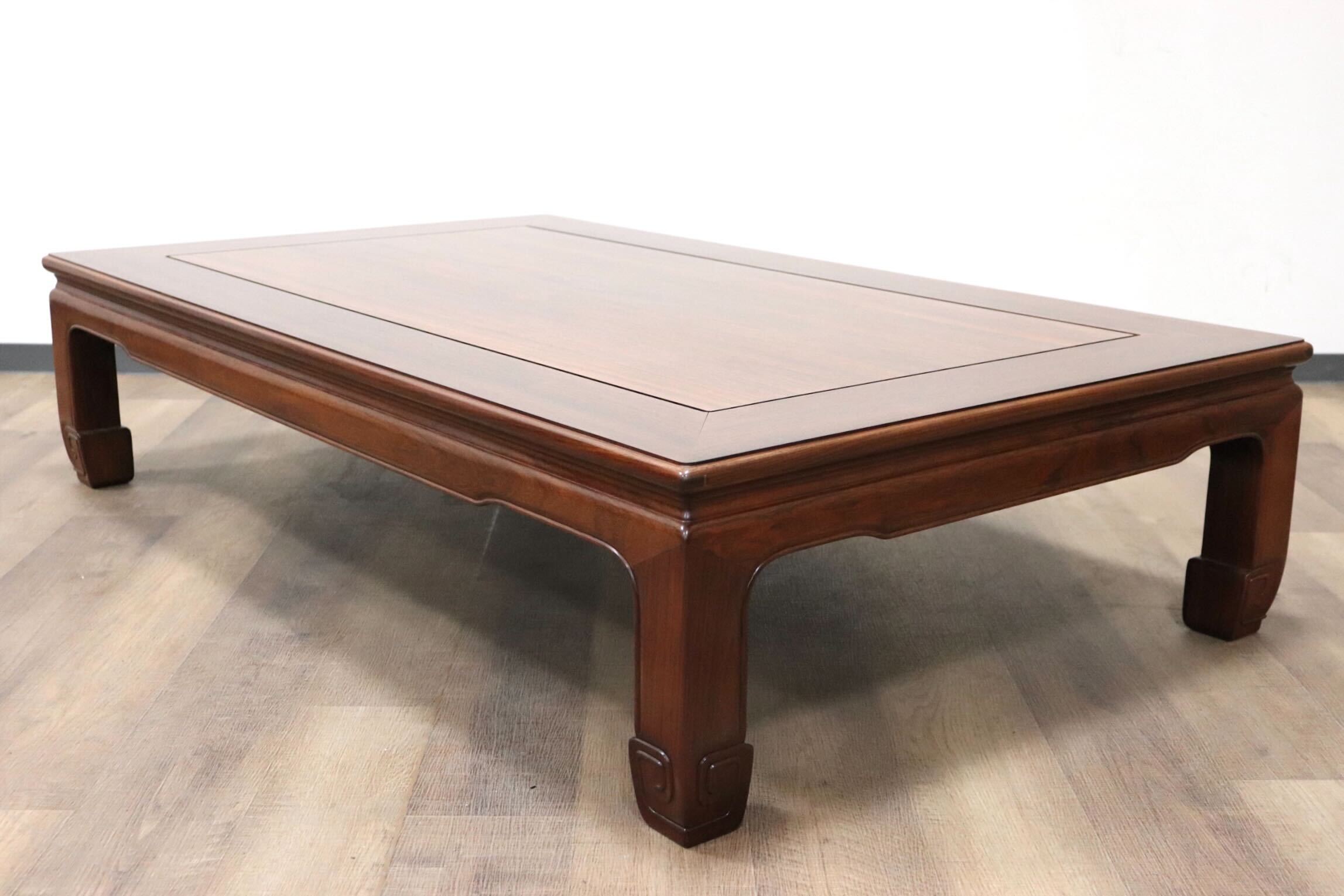 GMGF112○中澤唐木 翠峰六作 紫檀 座卓 ローテーブル リビングテーブル  