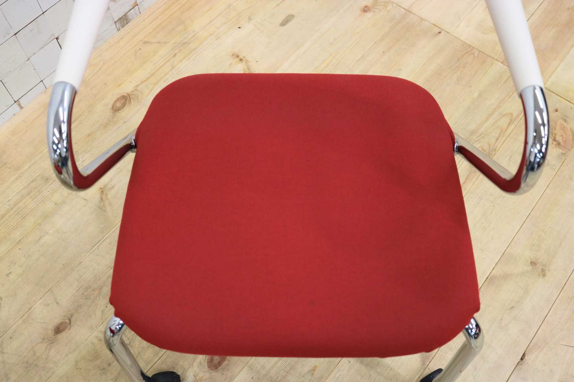GMFK21A○Vitra / ヴィトラ ビザロール2 スタッキングチェア 椅子 2脚セット 北欧 スイス オフィス 事務所 ミーティングチェア レッド