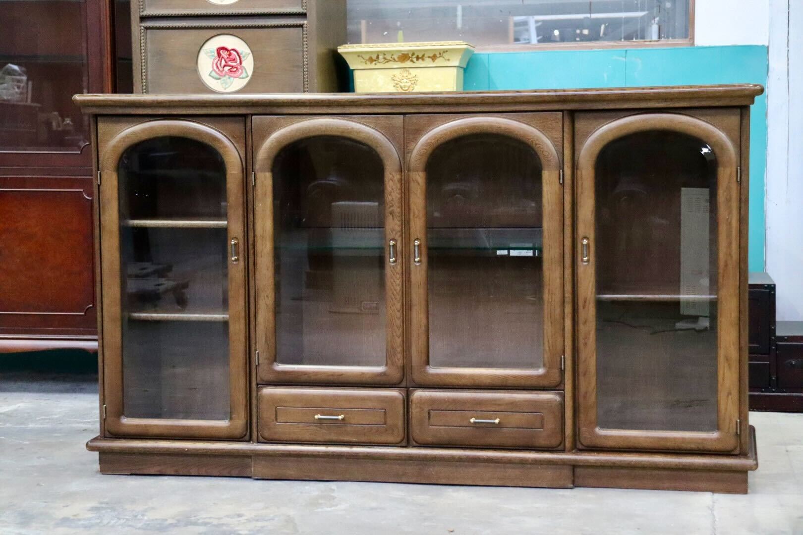 GMHK476○karimoku / カリモク コロニアル サイドボード リビングボード 収納家具 クラシック キャビネット ヴィンテージ 国産家具