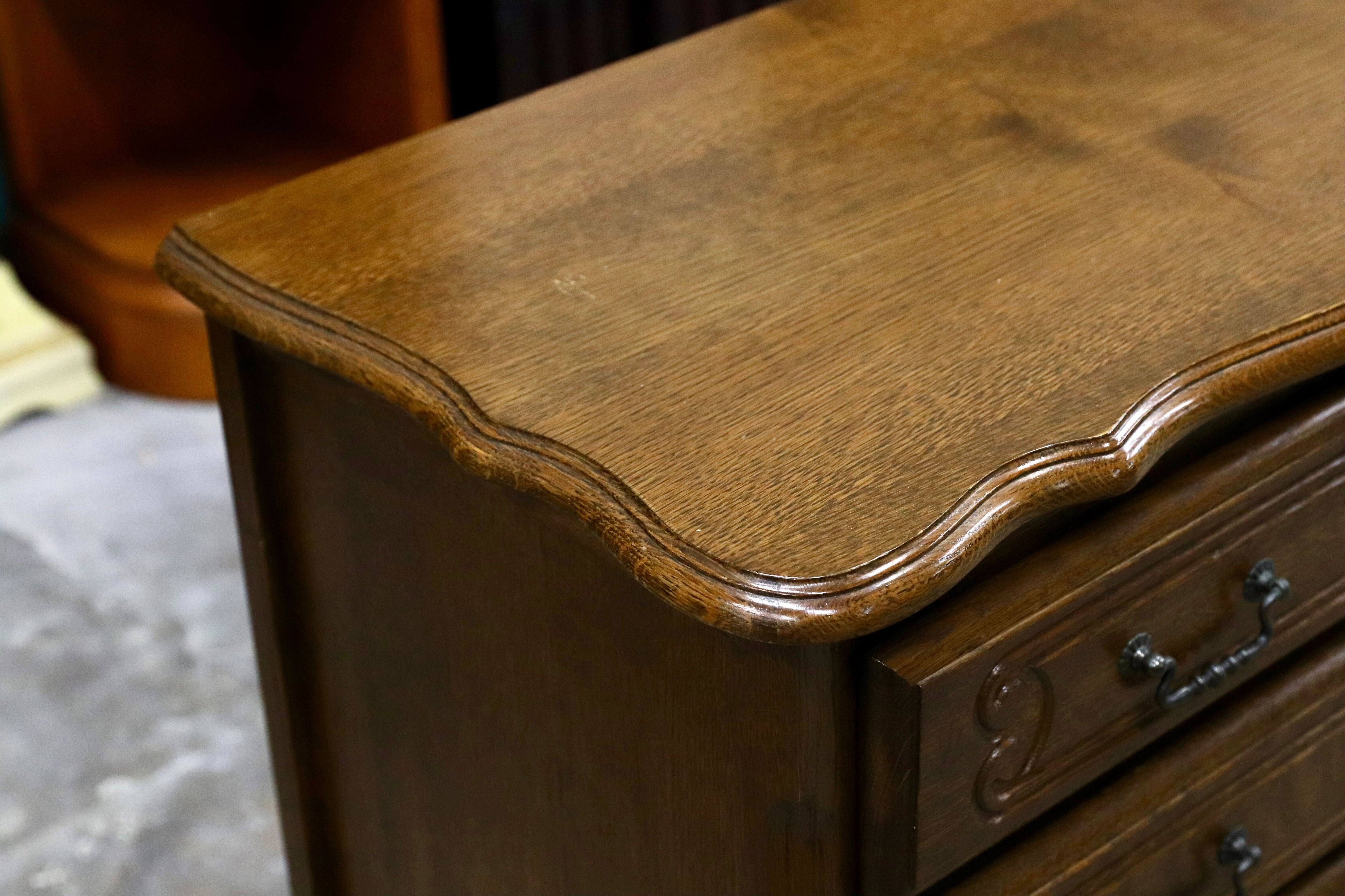 GMIH380B○三越家具 ルーマニア製 オーク無垢材 チェスト サイドボード 引出し収納 クラシック カントリー アンティーク