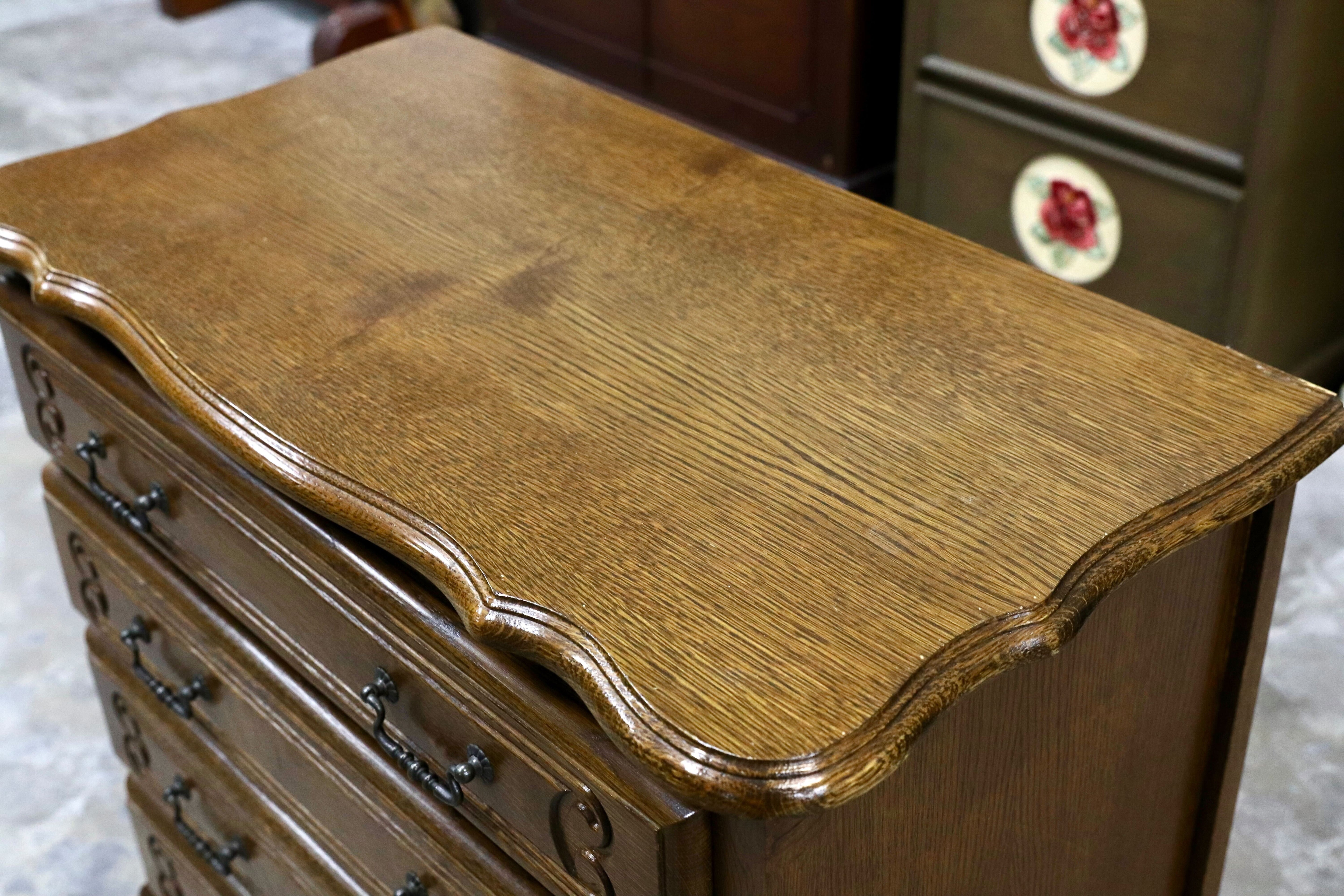 GMIH380B○三越家具 ルーマニア製 オーク無垢材 チェスト サイドボード 引出し収納 クラシック カントリー アンティーク