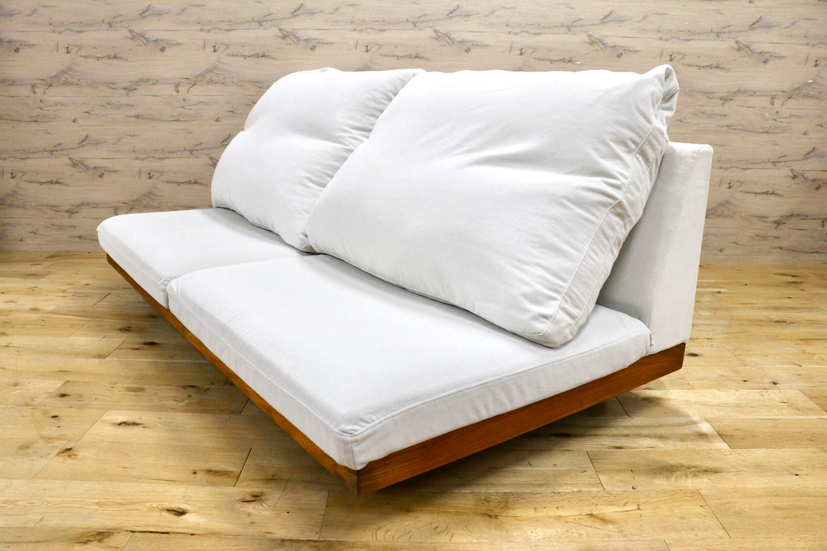 GMJK471◯MASTERWAL / マスターウォール DANISHSOFA デニッシュソファ トリプルソファ フェザー ウォールナット カバーリング 約45万円