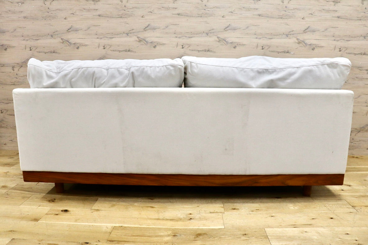 GMJK471◯MASTERWAL / マスターウォール DANISHSOFA デニッシュソファ トリプルソファ フェザー ウォールナット カバーリング 約45万円