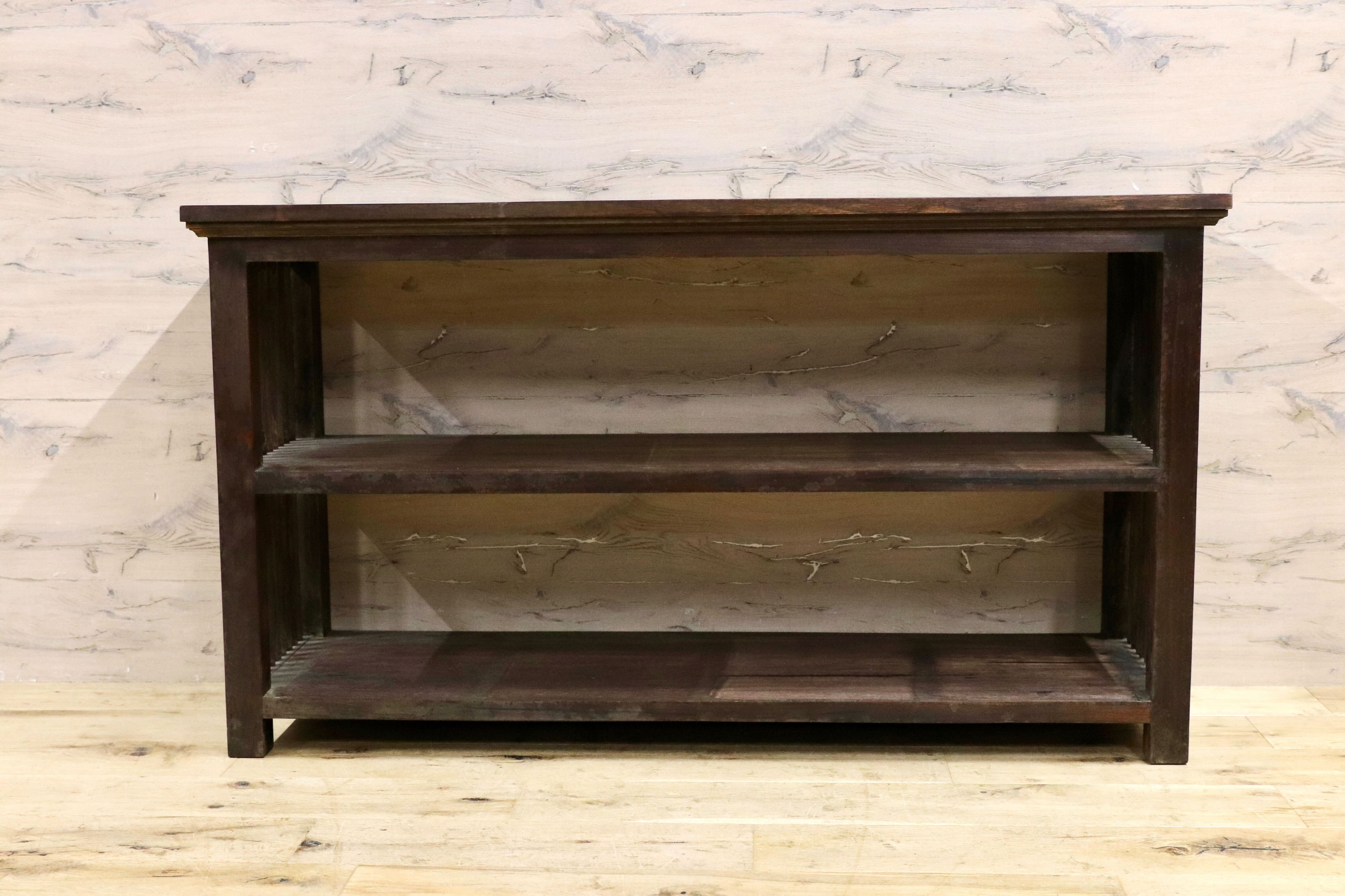 GMIK730○和モダン レトロ アンティーク ラック シェルフ ディスプレイ棚 店舗什器 古木 ヴィンテージ 飾り棚 サイドボード