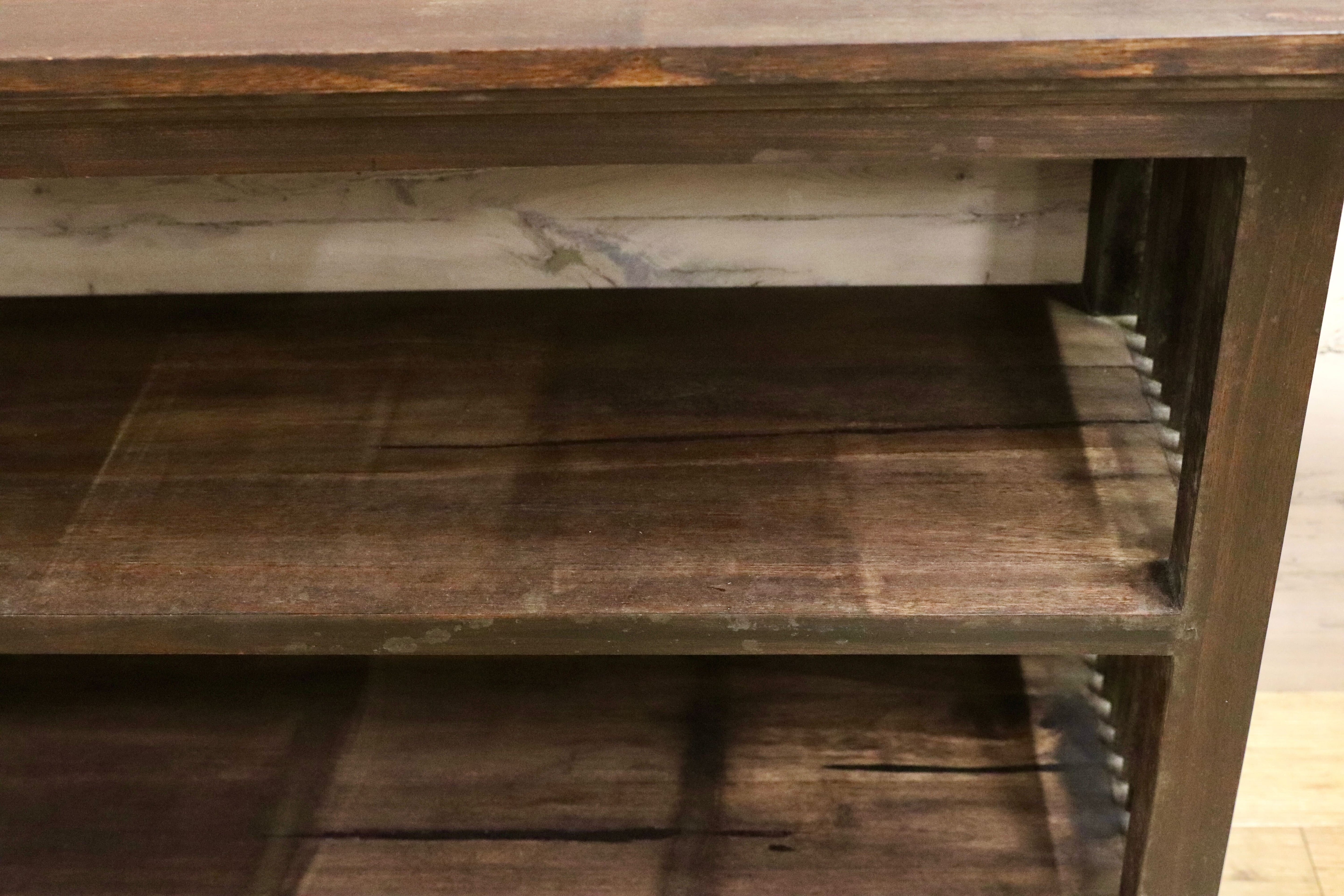 GMIK730○和モダン レトロ アンティーク ラック シェルフ ディスプレイ棚 店舗什器 古木 ヴィンテージ 飾り棚 サイドボード