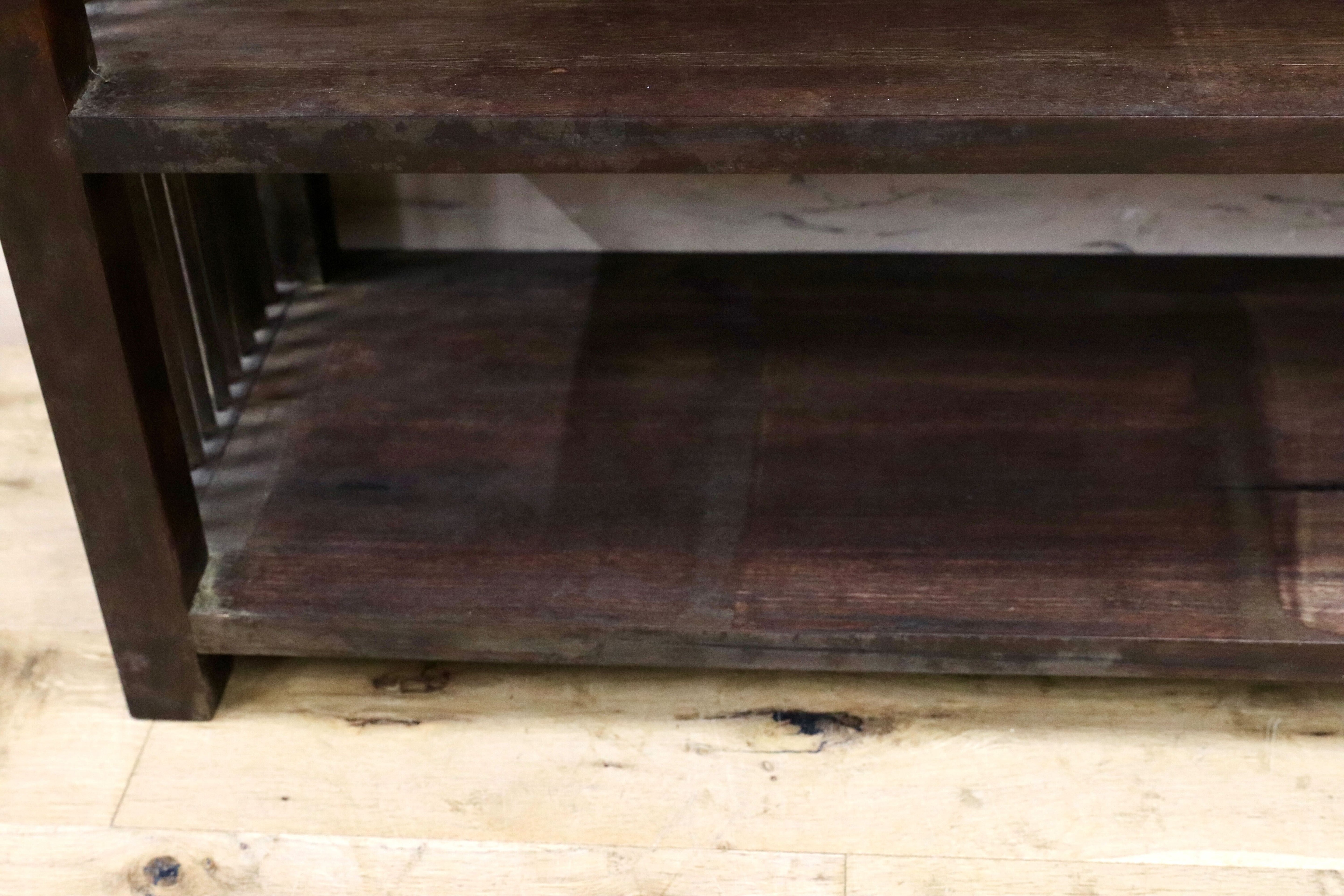 GMIK730○和モダン レトロ アンティーク ラック シェルフ ディスプレイ棚 店舗什器 古木 ヴィンテージ 飾り棚 サイドボード