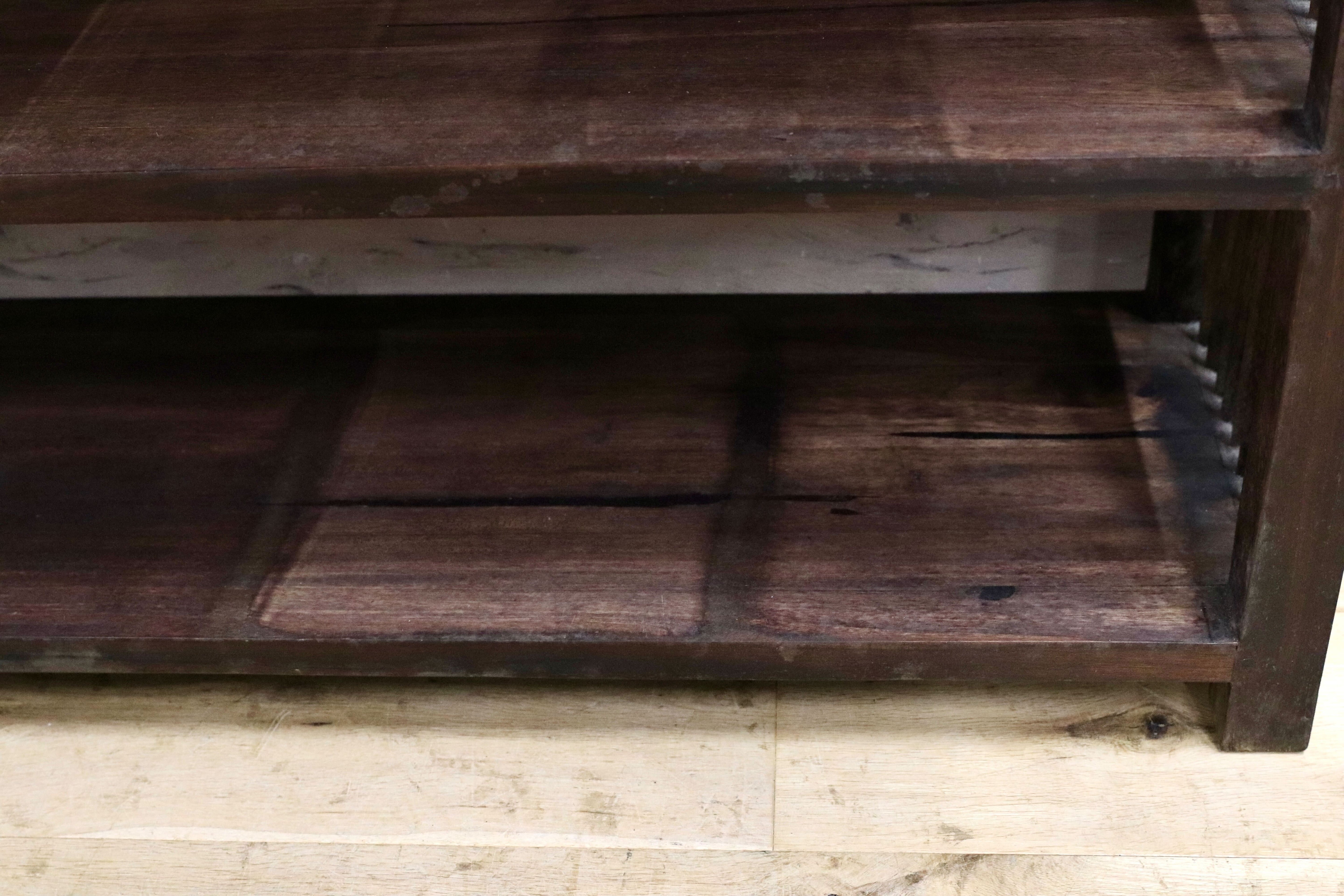 GMIK730○和モダン レトロ アンティーク ラック シェルフ ディスプレイ棚 店舗什器 古木 ヴィンテージ 飾り棚 サイドボード