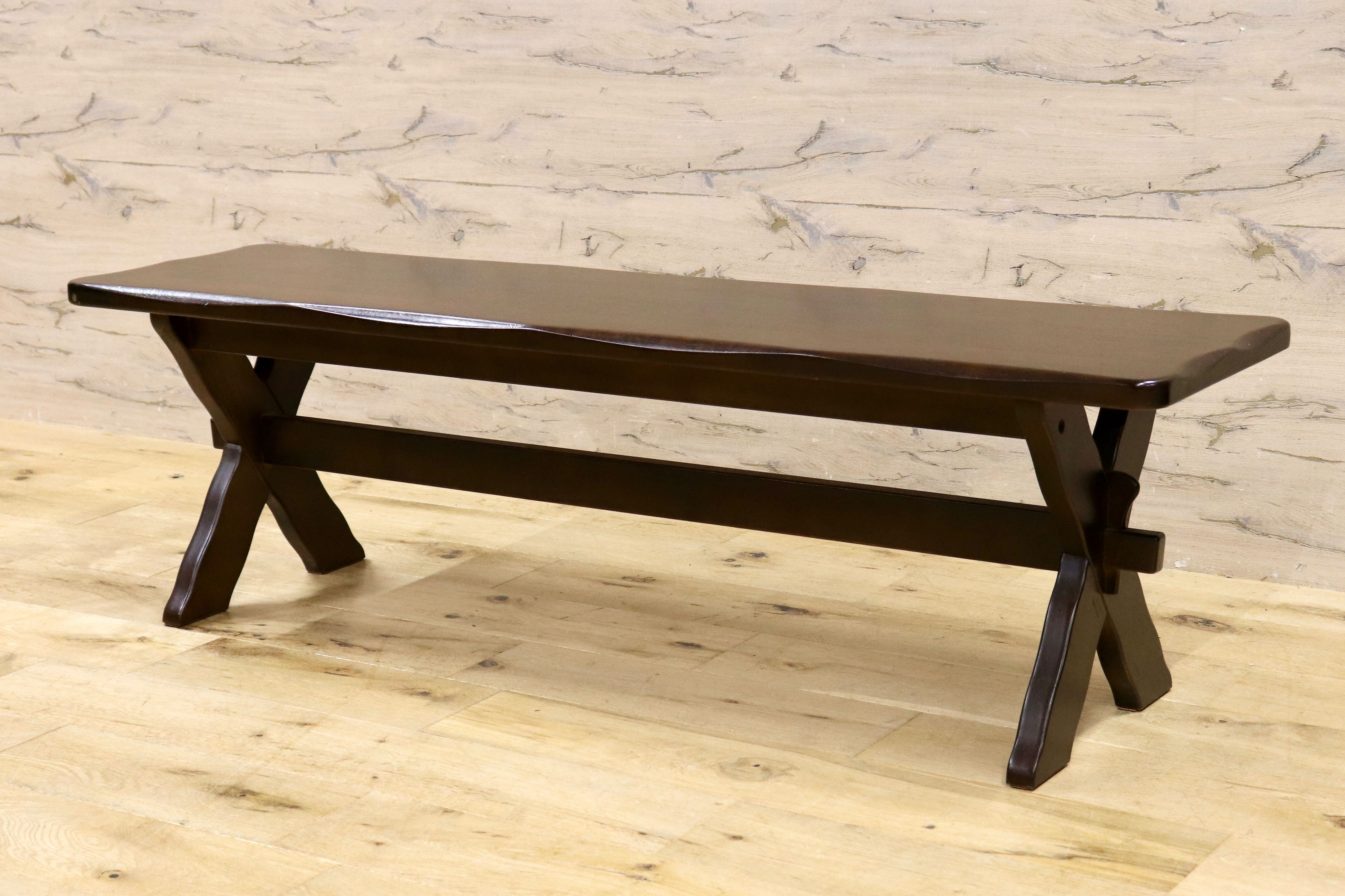 GMIH261A○karimoku / カリモク RUSTIC ルスティック ダイニングベンチ ベンチチェア 椅子 国産家具 廃番 ヴィンテージ