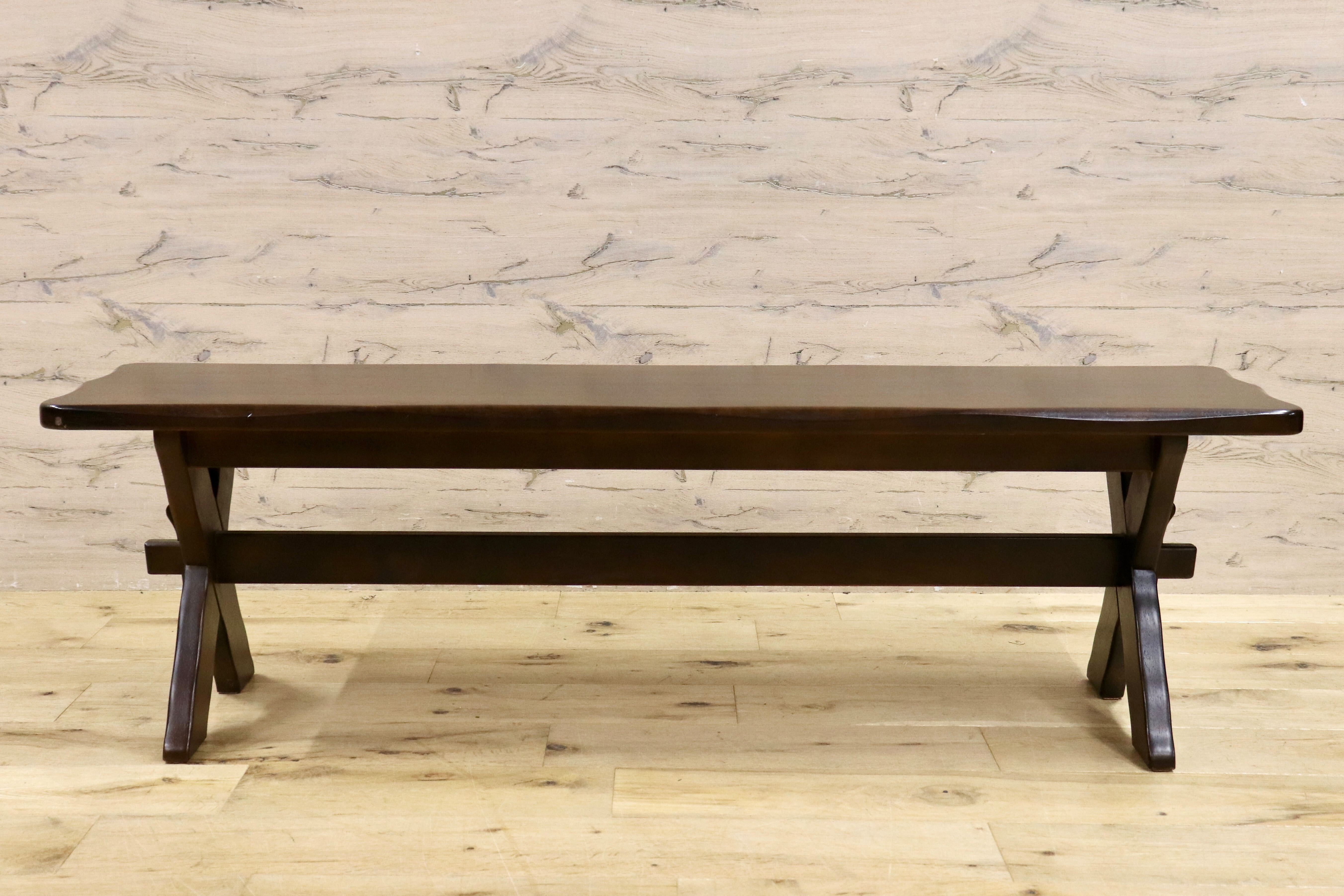 GMIH261A○karimoku / カリモク RUSTIC ルスティック ダイニングベンチ ベンチチェア 椅子 国産家具 廃番 ヴィンテージ