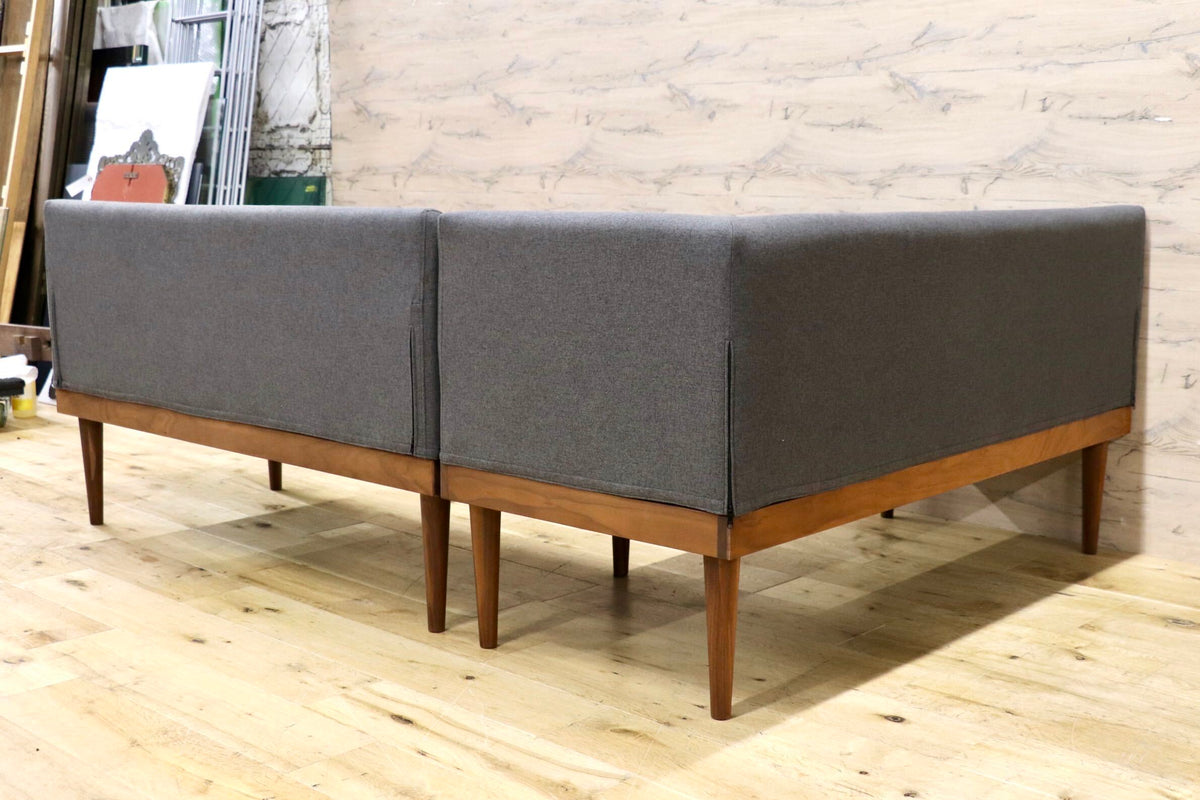 GMJK470A○ASPLUND/アスプルンド TOIVO トイヴォ リビングダイニングアームソファ ウォールナット カバーリング 北欧モダン 約15万 展示品