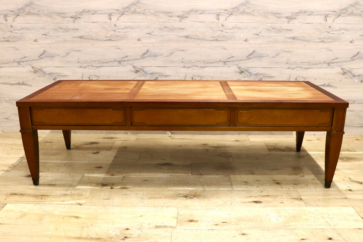 GMJK472◯DREXEL HERITAGE / ドレクセルヘリテイジ Triune トライユン センターテーブル ローテーブル マホガニー材 クラシック 定価約21万
