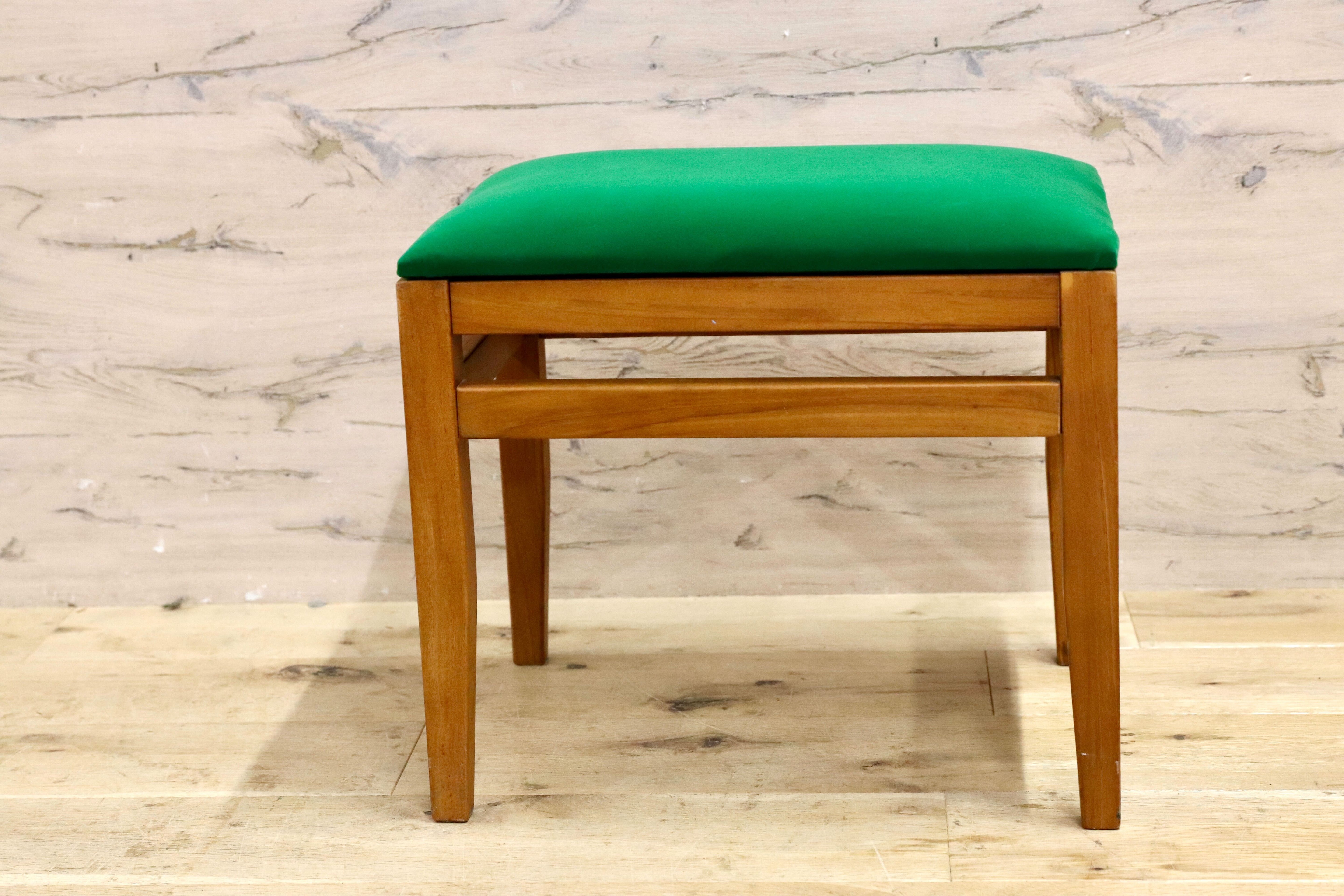 GMIK487○SCANTEAK / スキャンティーク フットスツール スツール チェア 椅子 チーク材 北欧スタイル 廃番 張替え品