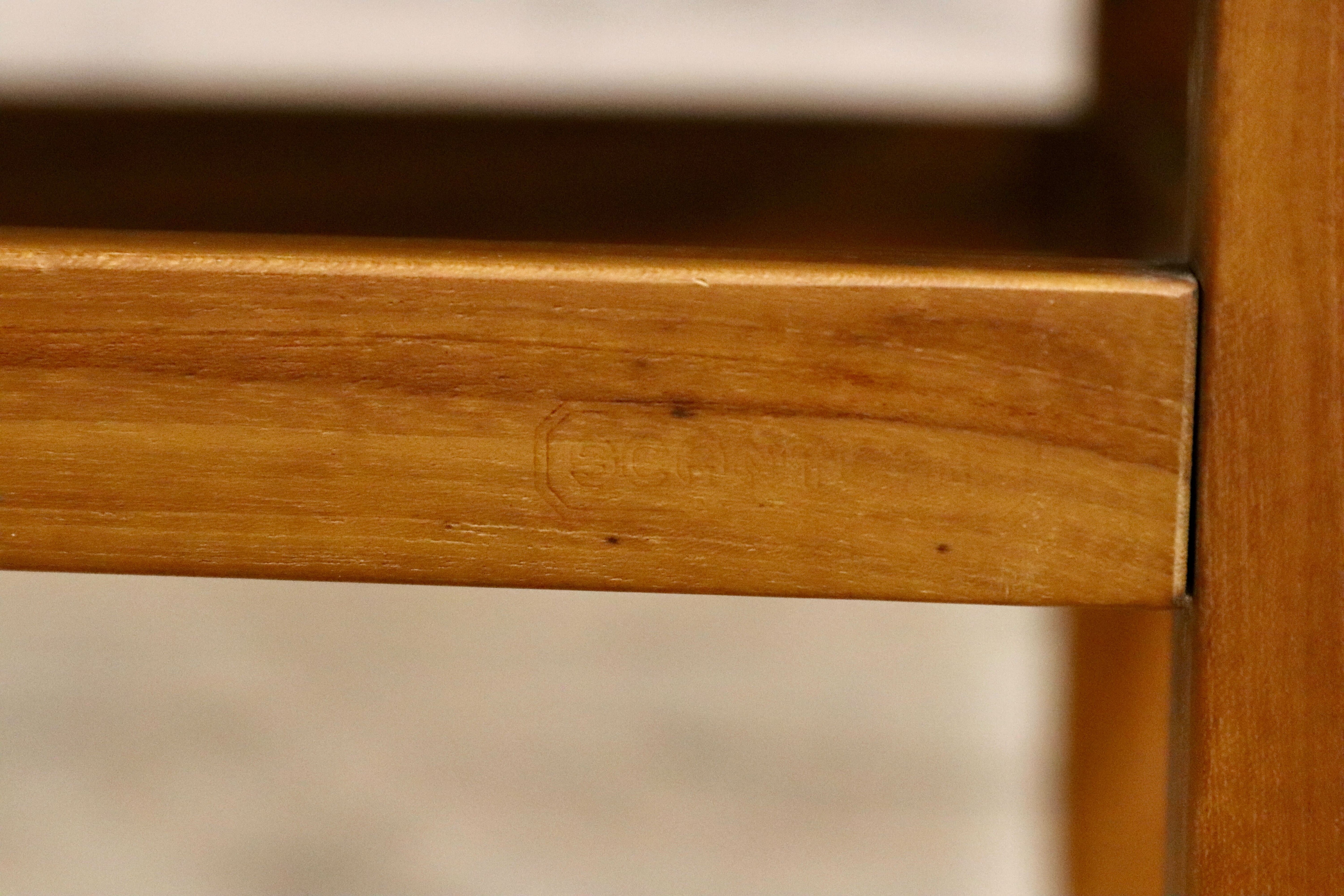 GMIK487○SCANTEAK / スキャンティーク フットスツール スツール チェア 椅子 チーク材 北欧スタイル 廃番 張替え品