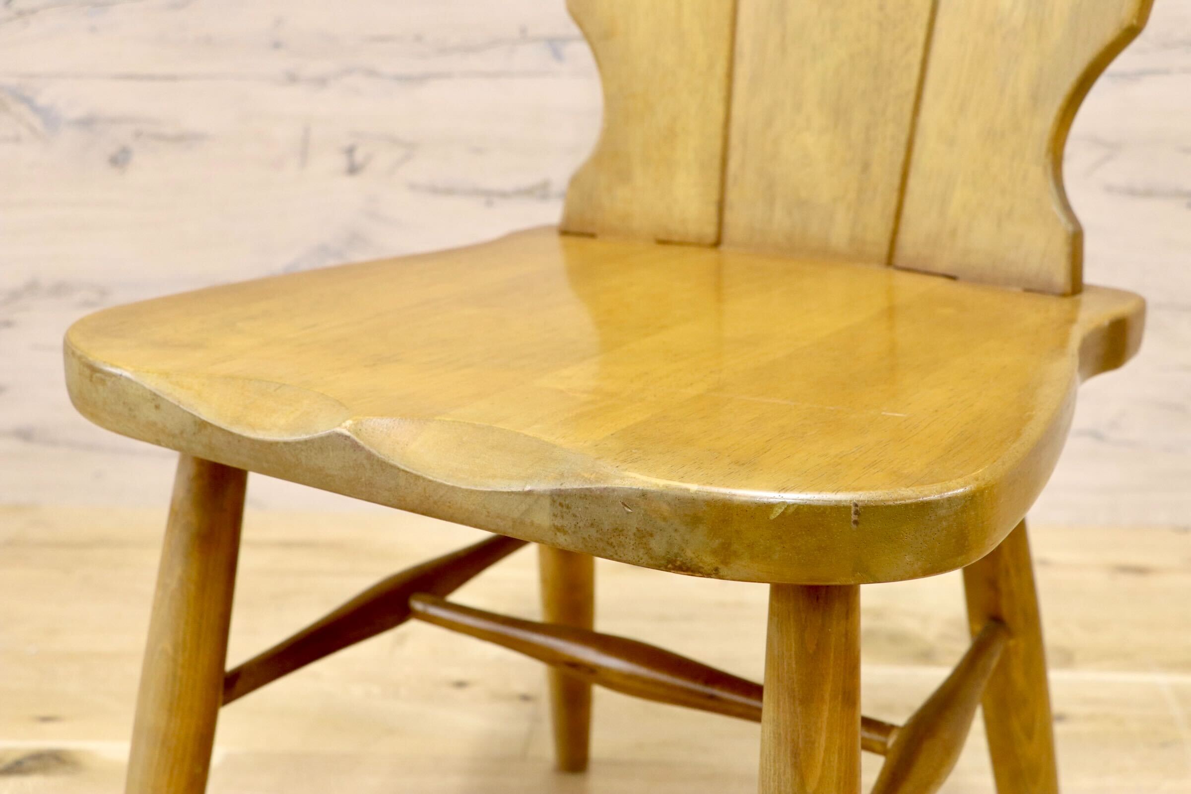 GMIH519A○karimoku / カリモク オールドカリモク ダイニングチェア RUSTIC ルスティック 椅子 カントリー レトロ ヴィンテージ 木製家具