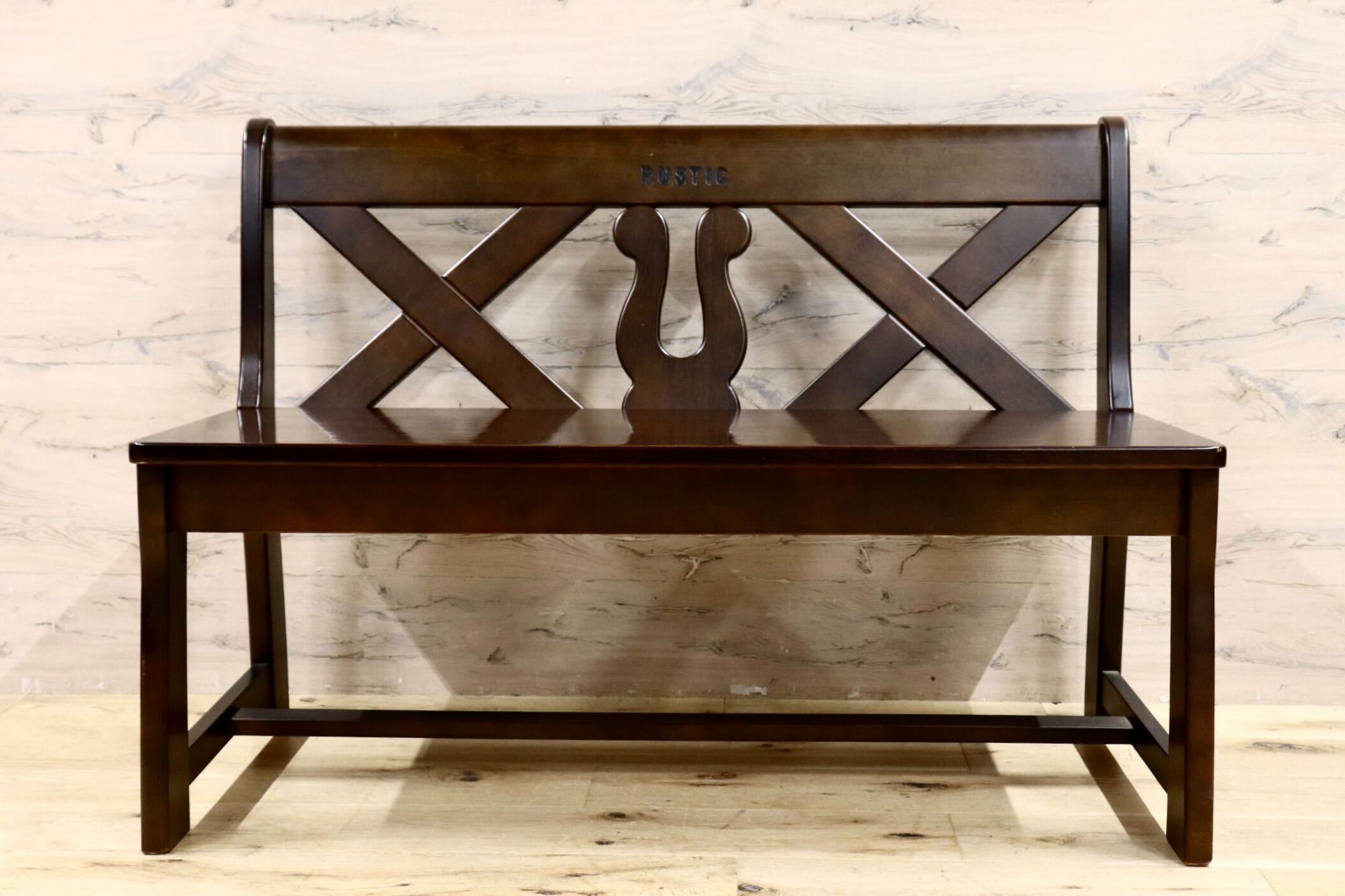 GMIH261B○karimoku / カリモク RUSTIC ルスティック ベンチ ダイニングチェア 椅子 レトロ カントリー 人気廃番 国産家具