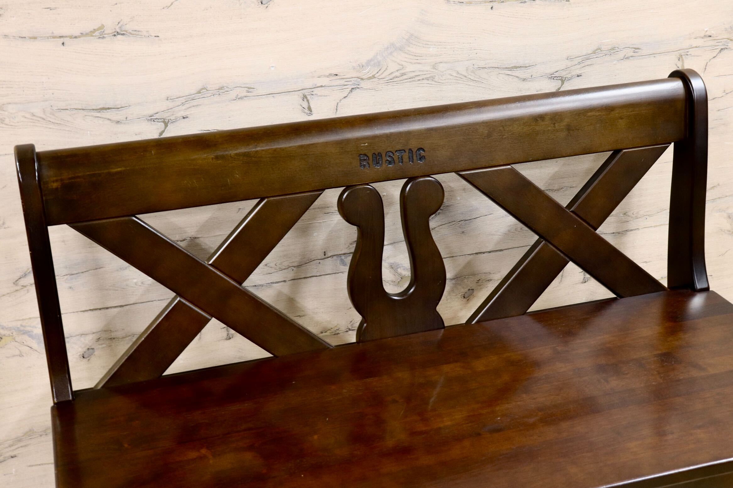 GMIH261B○karimoku / カリモク RUSTIC ルスティック ベンチ ダイニングチェア 椅子 レトロ カントリー 人気廃番 国産家具