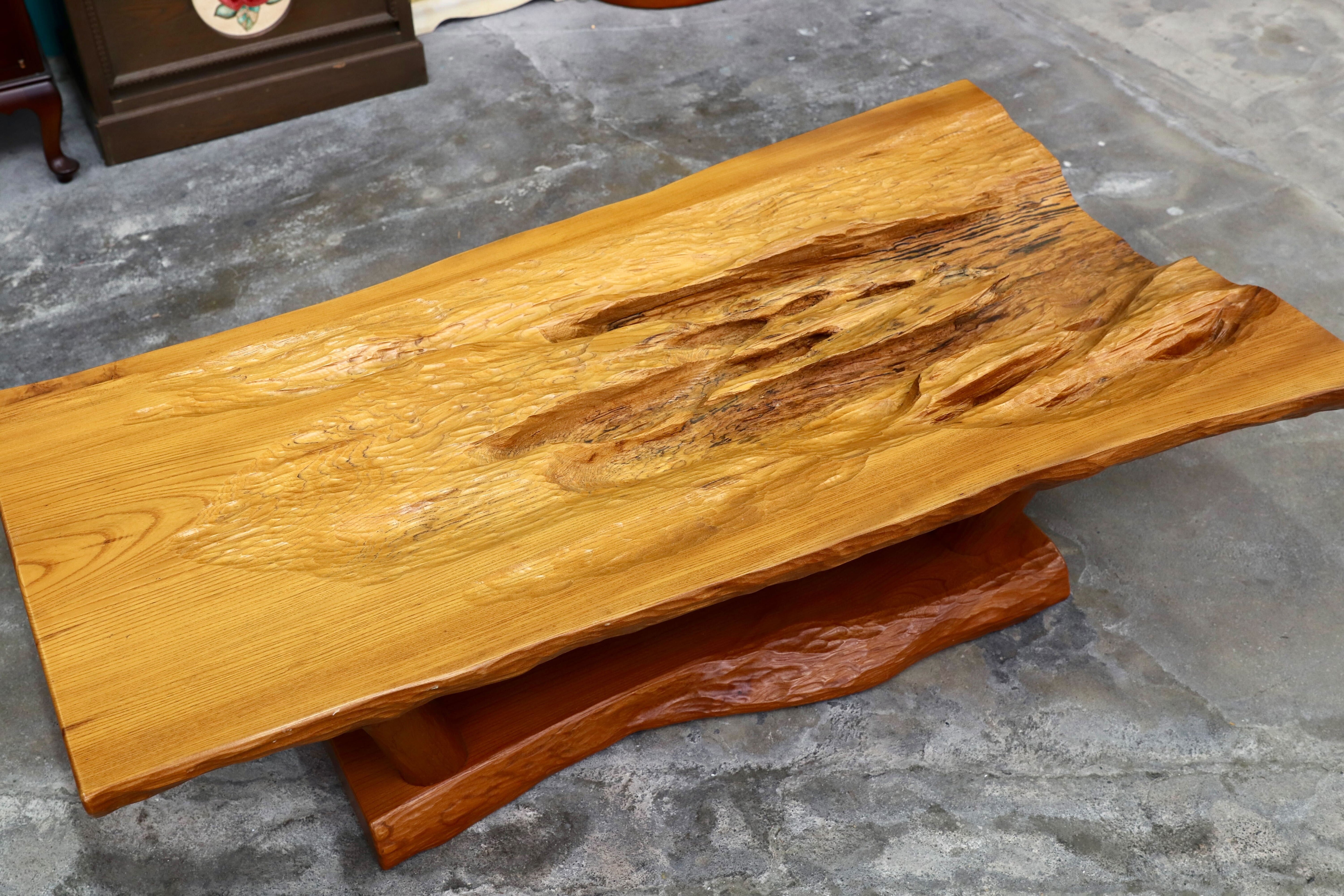 GMIH362○杉材 センターテーブル リビングテーブル 応接机 和モダン レトロ アンティーク 和家具 座敷 和室