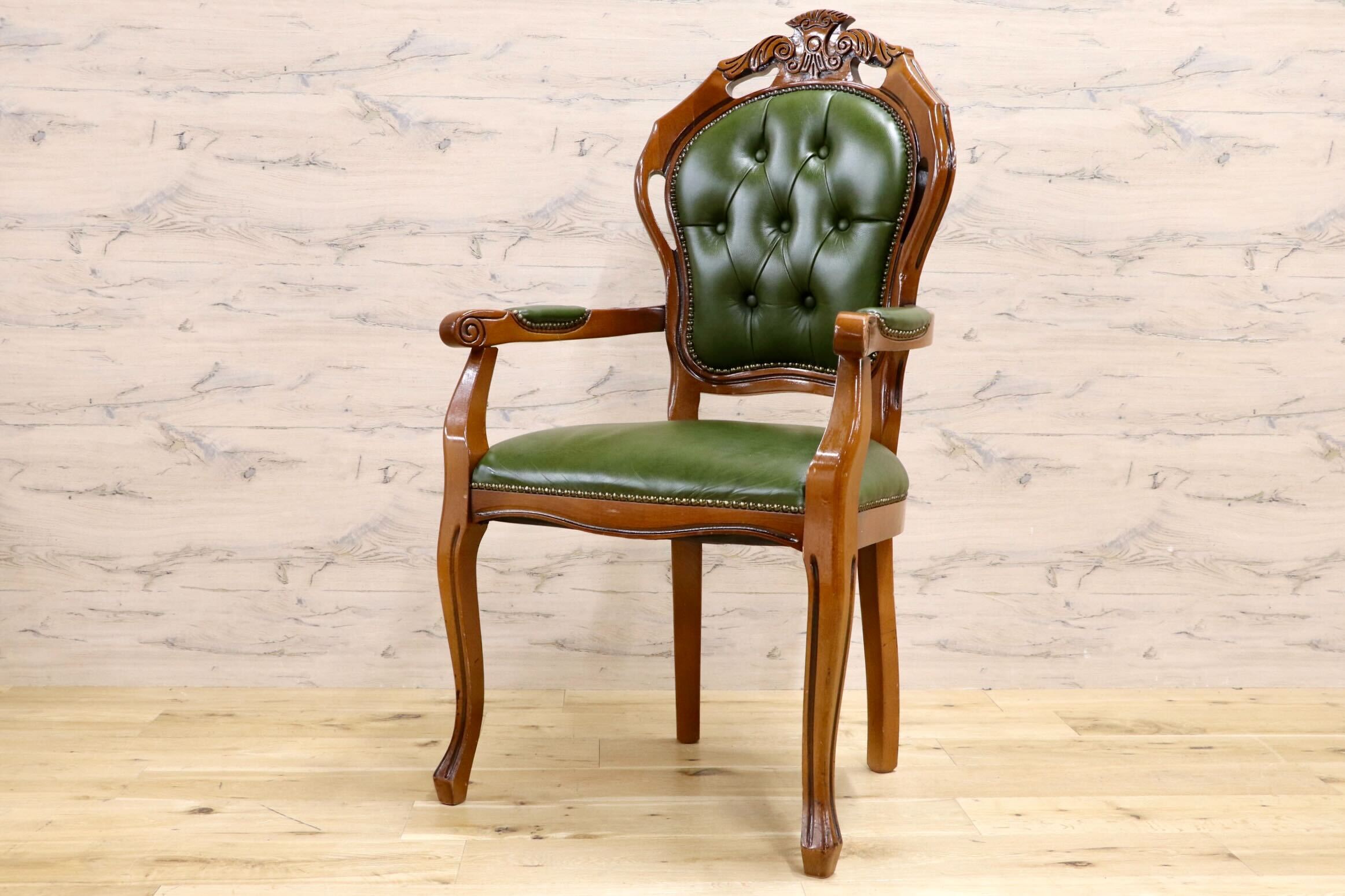 アンティーク椅子 ロココチェア GMIS561G イタリア ダイニングチェア