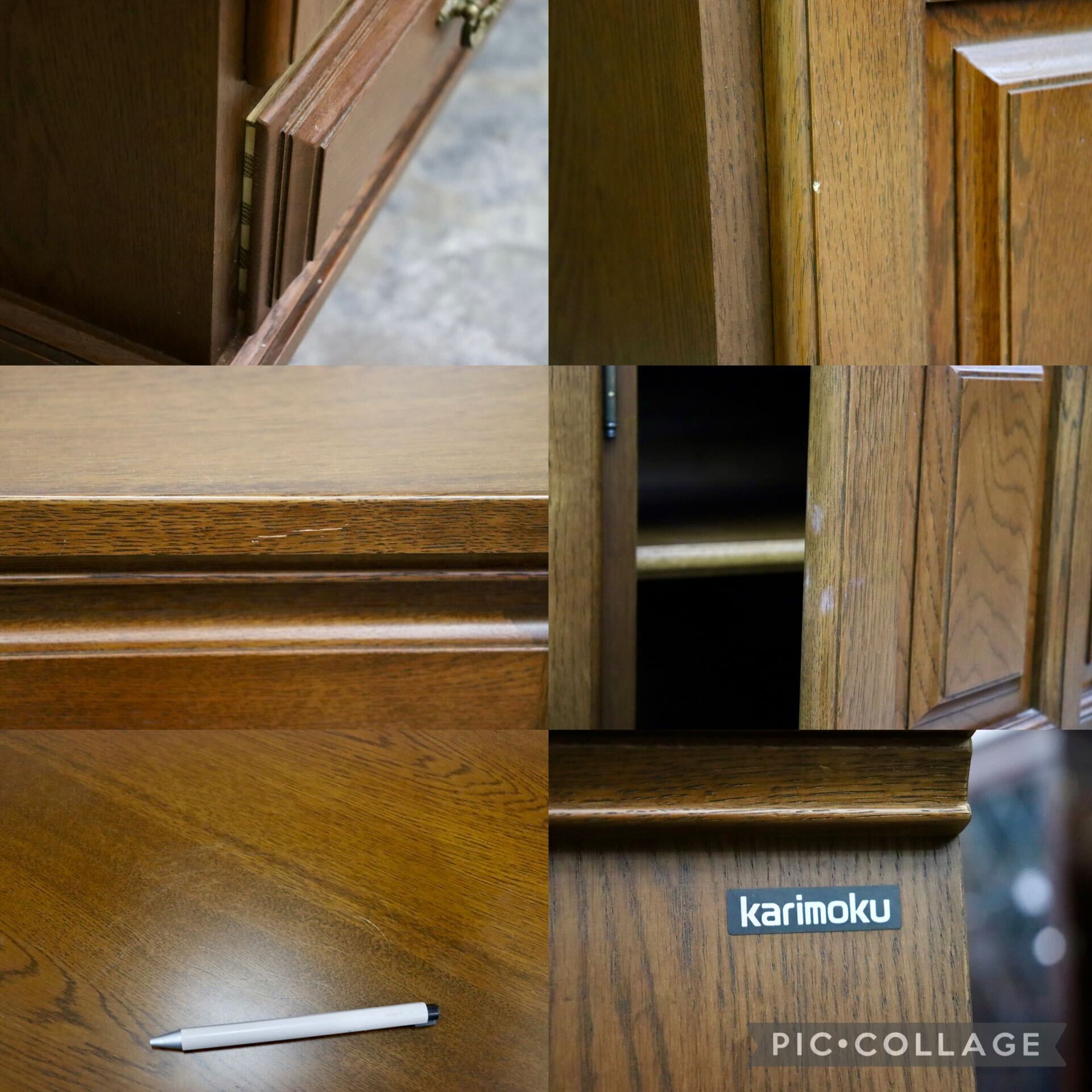GMIH319○karimoku / カリモク コロニアル サイドボード リビングボード 飾り棚 キャビネット カントリー 国産家具 美品