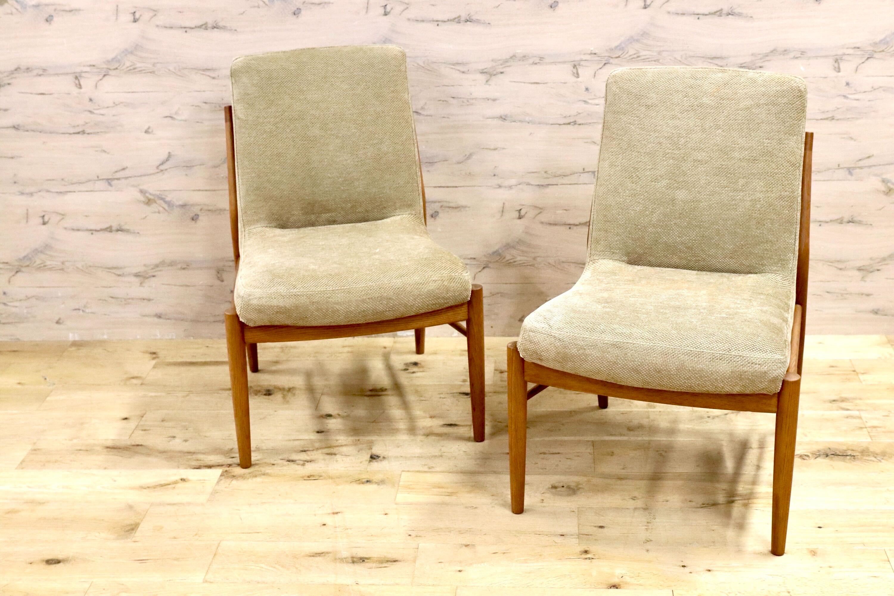 GMIK734A○karimoku / カリモク CD31ダイニングチェア 椅子 2脚セット オーク材 国産家具 定価約23万