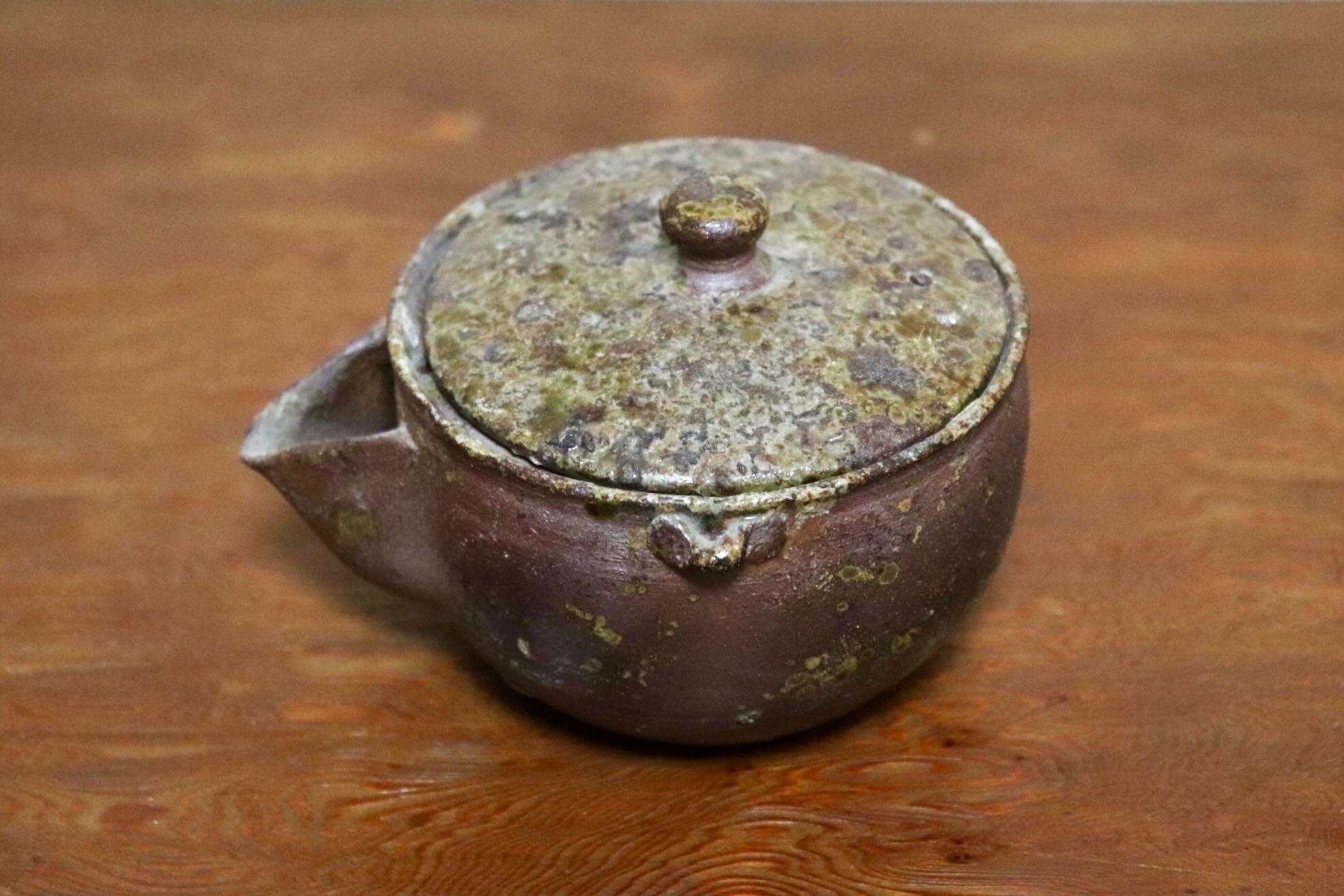 GMIO533B◯丹文窯 丹波焼 焼きしめ急須 宝瓶 煎茶道具 茶器 陶器 伝統工芸 丹波篠山 未使用