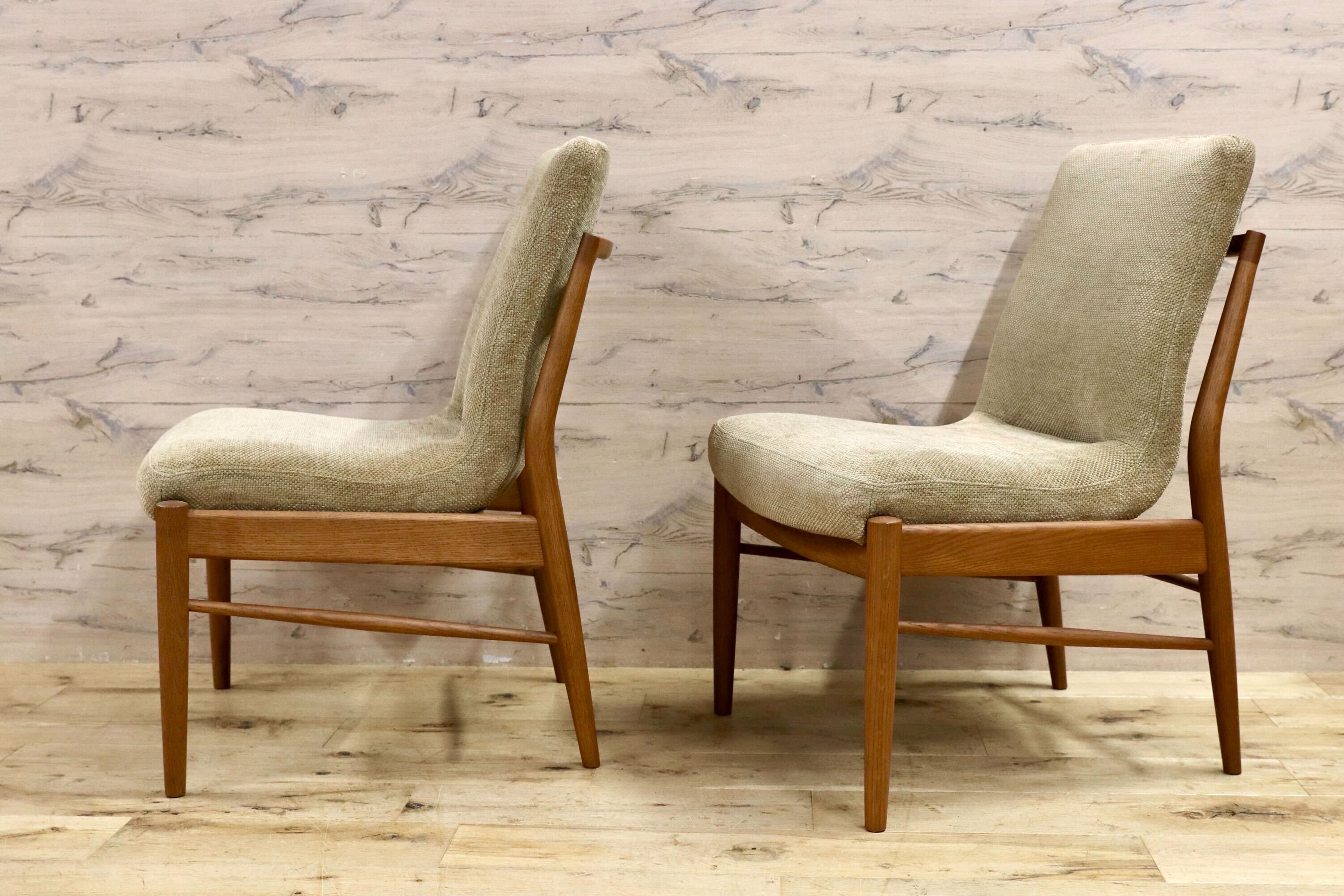 GMIK734A○karimoku / カリモク CD31ダイニングチェア 椅子 2脚セット オーク材 国産家具 定価約23万