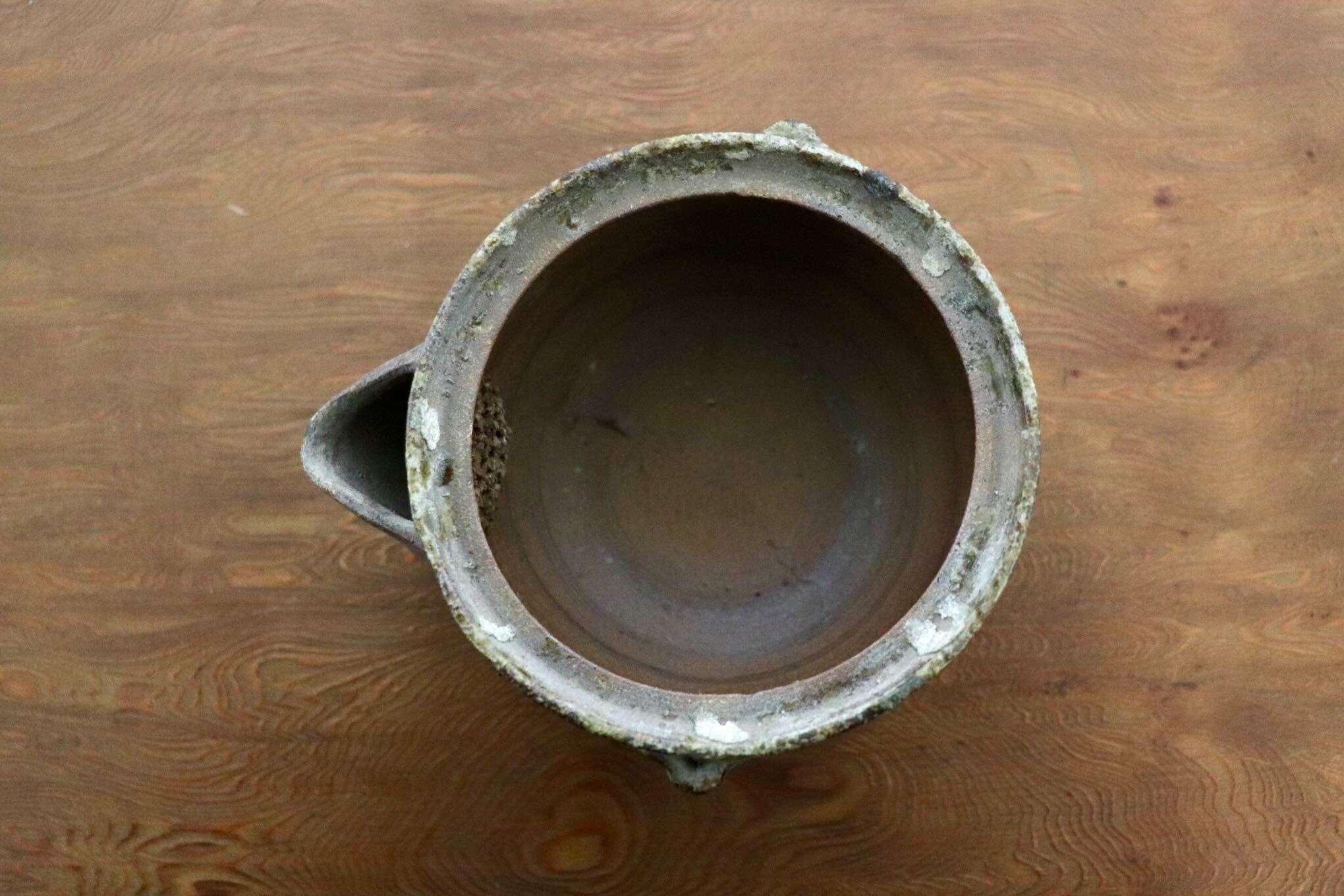 GMIO533B◯丹文窯 丹波焼 焼きしめ急須 宝瓶 煎茶道具 茶器 陶器 伝統工芸 丹波篠山 未使用