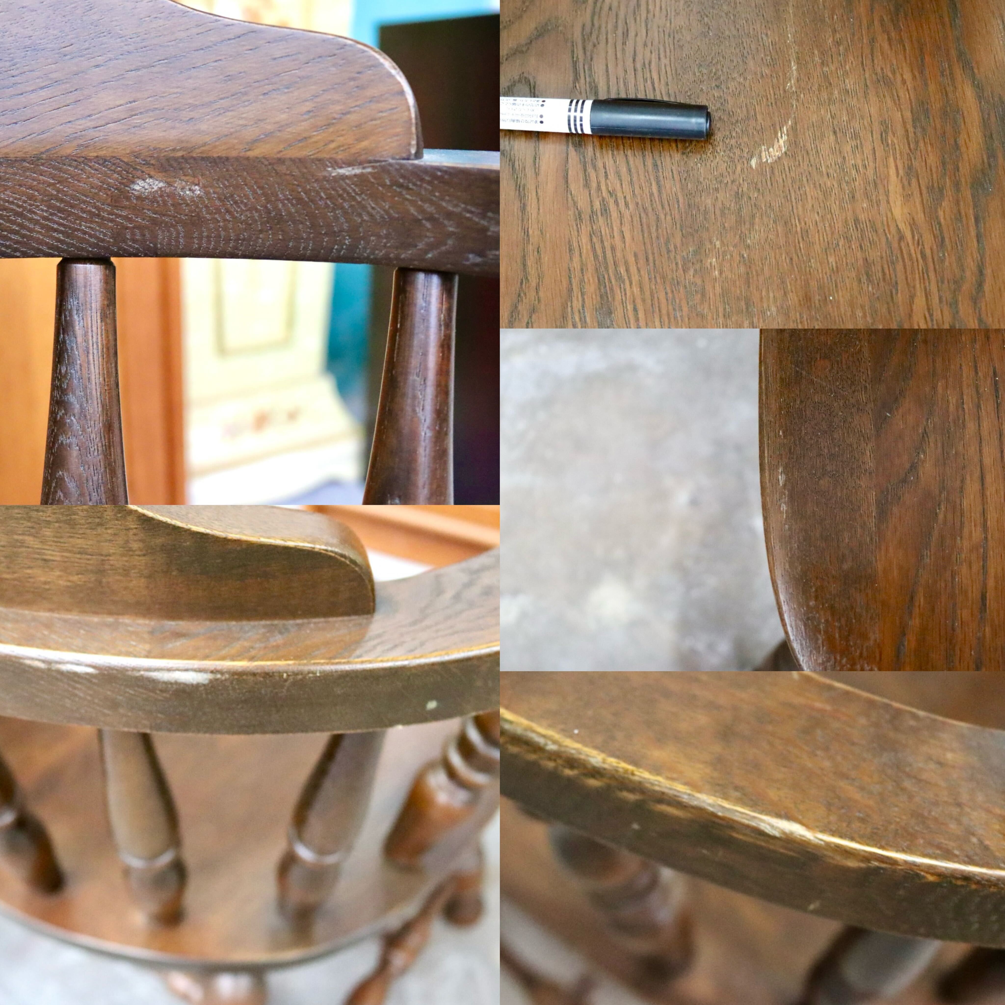 GMIK517C○ウィンザーチェア アームチェア ダイニングチェア ボウバックチェア オーク無垢材 レトロ カントリー 検)太平 飛騨家具 イギリス