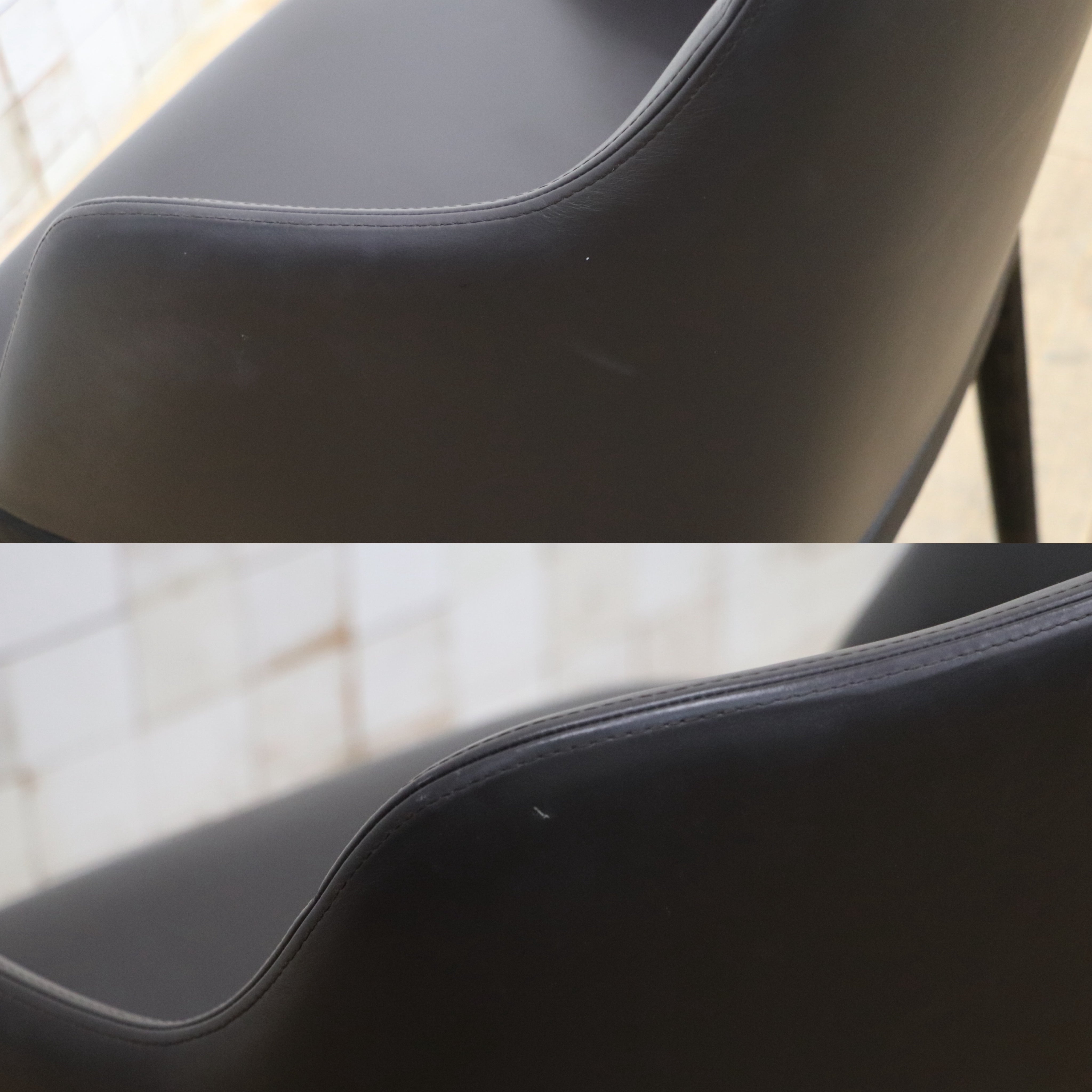 GMJK293F○Poliform / ポリフォーム ACTUS アクタス SOPHIE ソフィー アームチェア ダイニングチェア 椅子 本革 無垢材 イタリア 約35万円